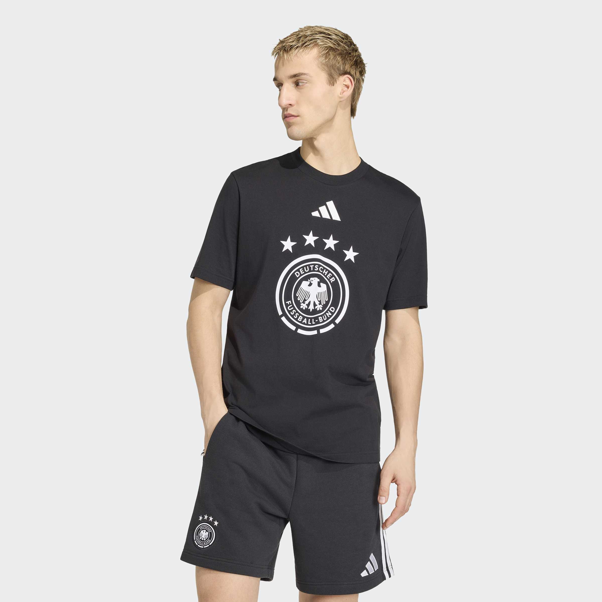 adidas Performance T-Shirt "DFB DNA GR TEE" für Erwachsene, mit Rundhalsausschnitt, mit DFB-Wappen