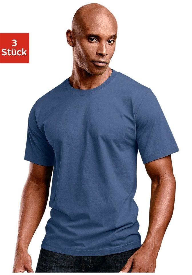 H.I.S T-Shirt, (Packung, 3 tlg.), ▷ BAUR Baumwolle | kaufen Unterziehshirt perfekt als aus