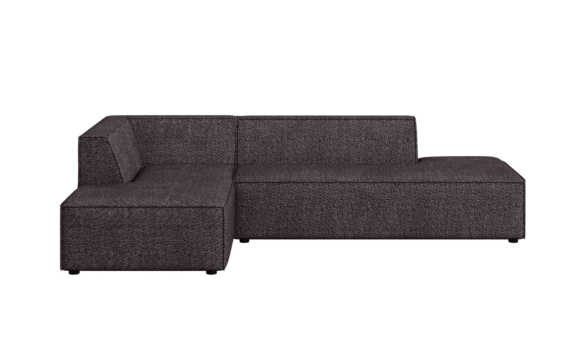 INOSIGN Ecksofa »Ecksofa Cavan mit Ottomane links oder rechts bestellbar«, L-Form mit Wellenunterfederung, Maße B/T/H: 270/180/72 cm