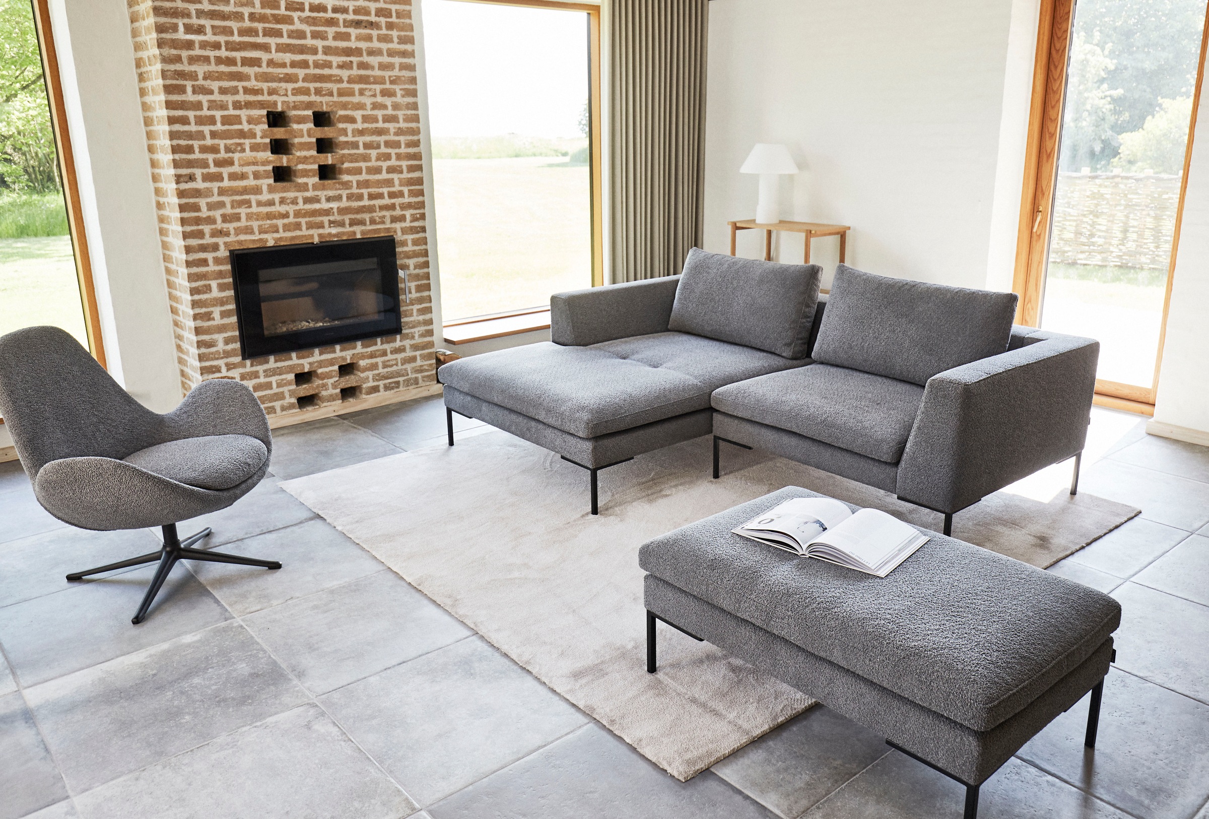 FLEXLUX Ecksofa "Loano, superbequemer Sitzkomfort durch Kaltschaum im Sitz, günstig online kaufen