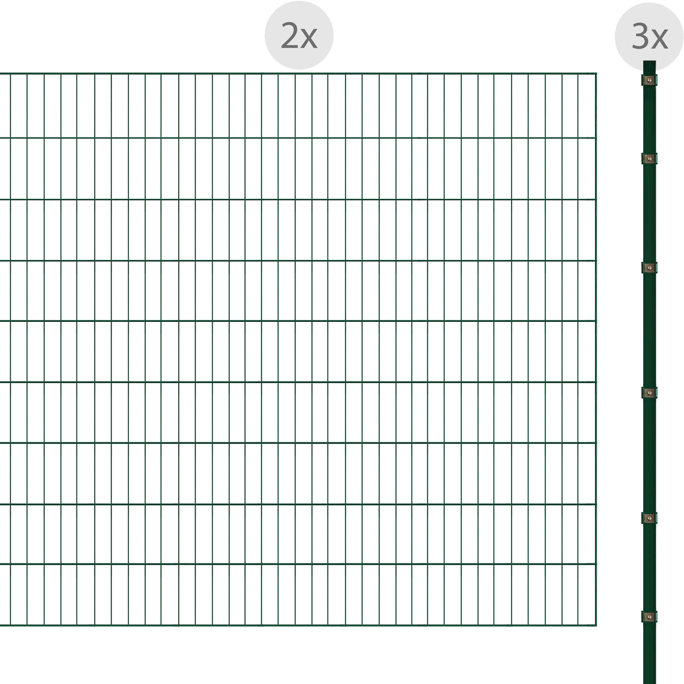 Arvotec Einstabmattenzaun »ESSENTIAL 180 zum Einbetonieren«, Zaunhöhe 180 cm, Zaunlänge 2 - 60 m