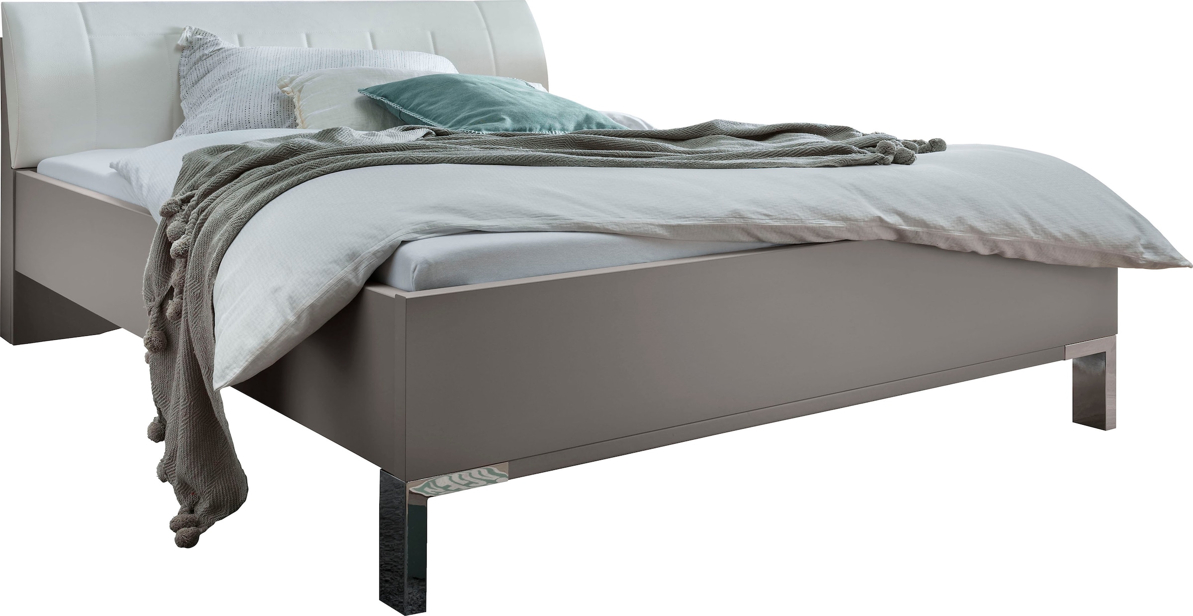 WIEMANN Futonbett "Monaco, Bettgestell, Bettrahmen, komfortables Polsterkop günstig online kaufen