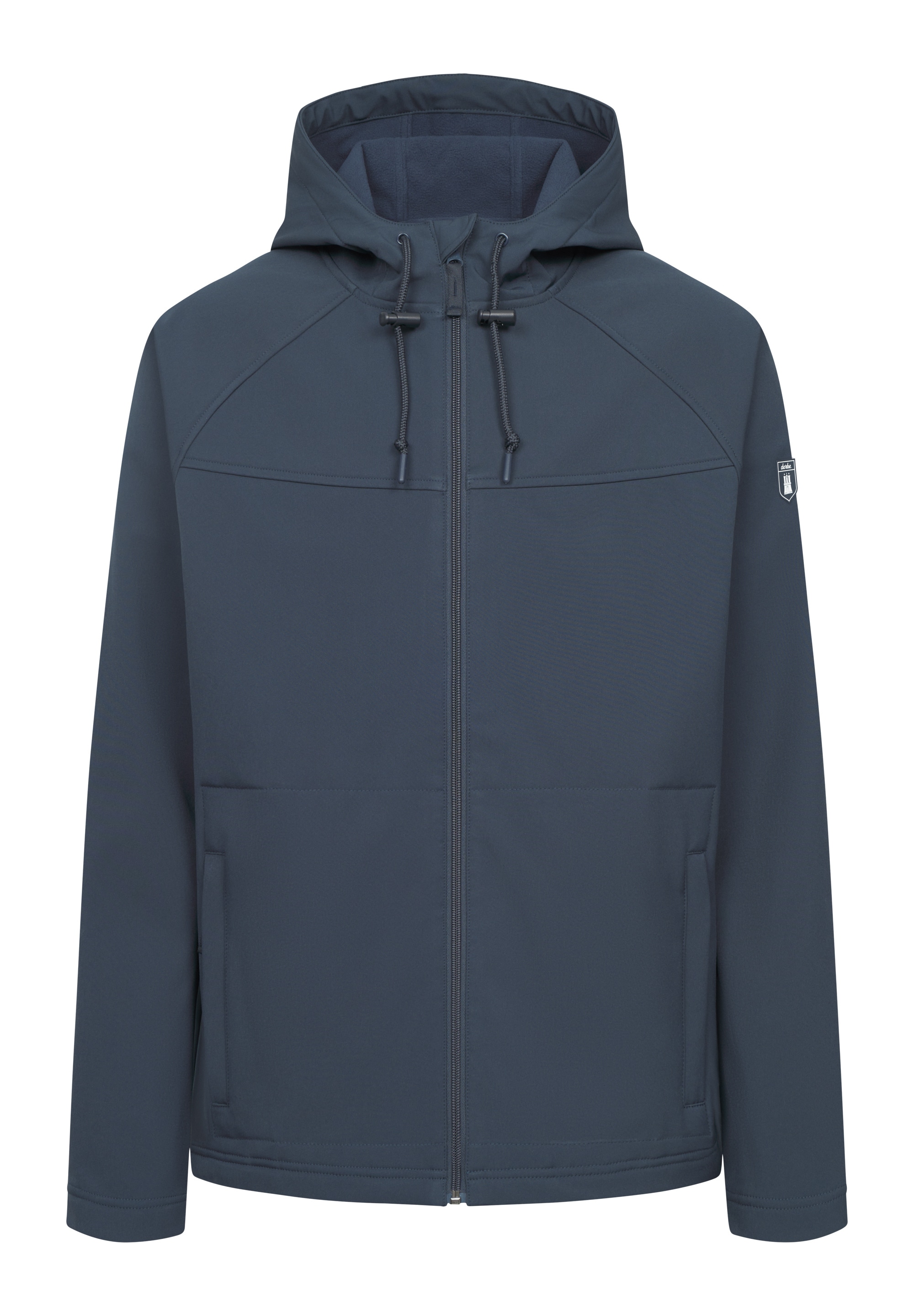 Derbe Softshelljacke »Isleby«, mit Kapuze, Wasserabweisend, winddicht, atmungsaktiv, wärmendes Fleece innen