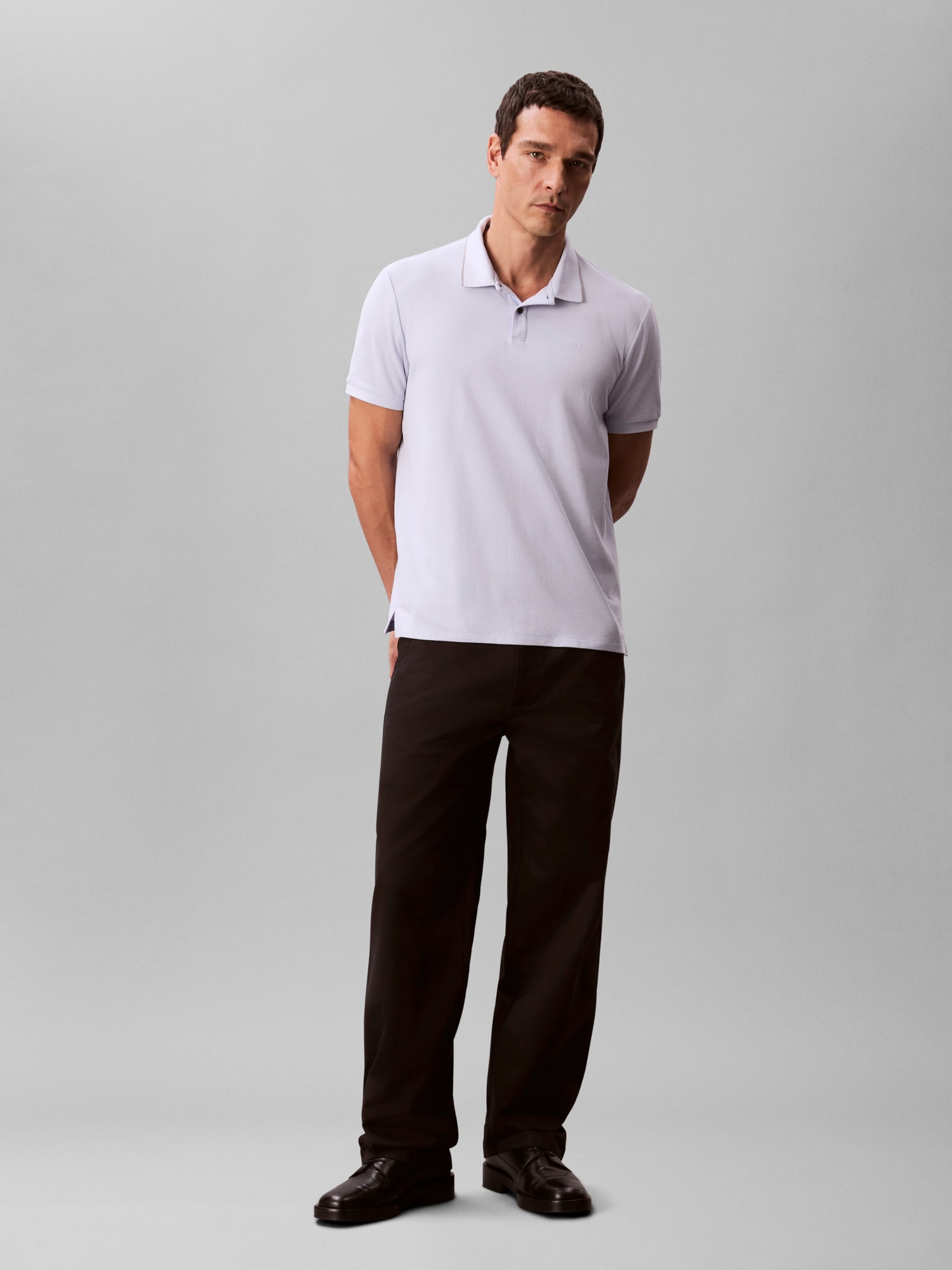 Calvin Klein Poloshirt »SS RFND PQ TPPD CLSS«, Mit Rundhalsausschnitt