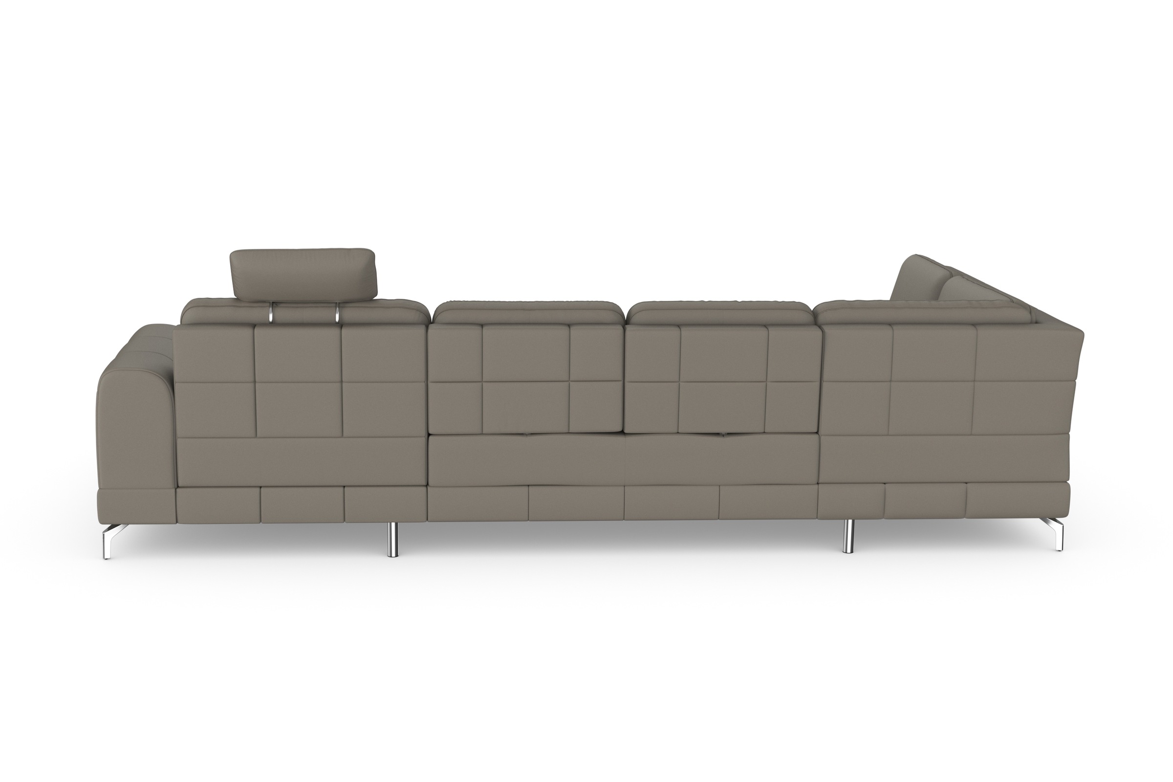 sit&more Wohnlandschaft »Bendigo U-Form«, inklusive Sitztiefenverstellung, Bodenfreiheit 12 cm, in 2 Fußfarben