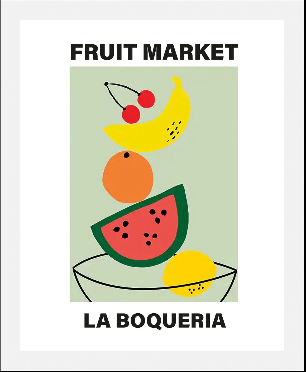 queence Bild "Fruit Market", Obst-Obst Bilder-Essen-Lebensmittel-Kunst-Abst günstig online kaufen