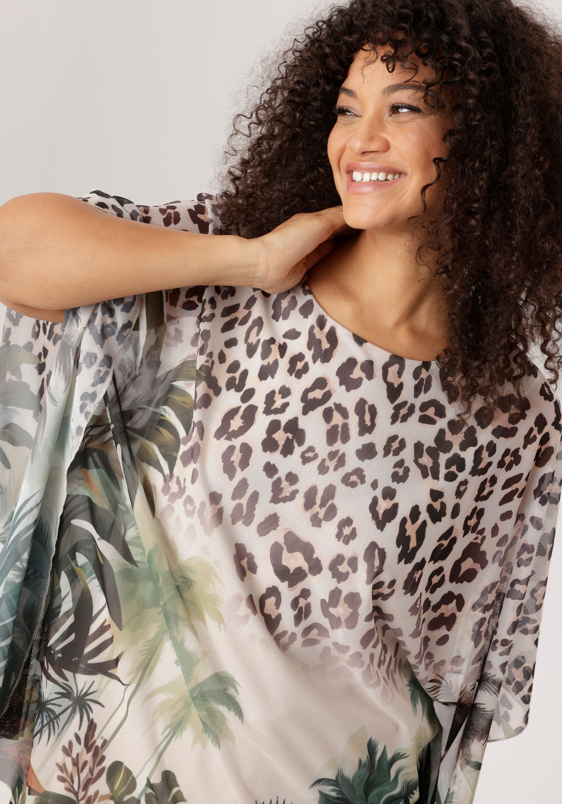 Aniston PLUS Blusenshirt sanft fallende Meshqualität - NEUE KOLLEKTION