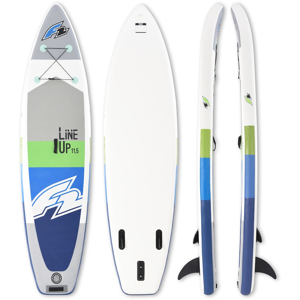 F2 Inflatable SUP-Board »F2 Line Up SMO blue mit Carbonpaddel«, (Set, 5 tlg.)