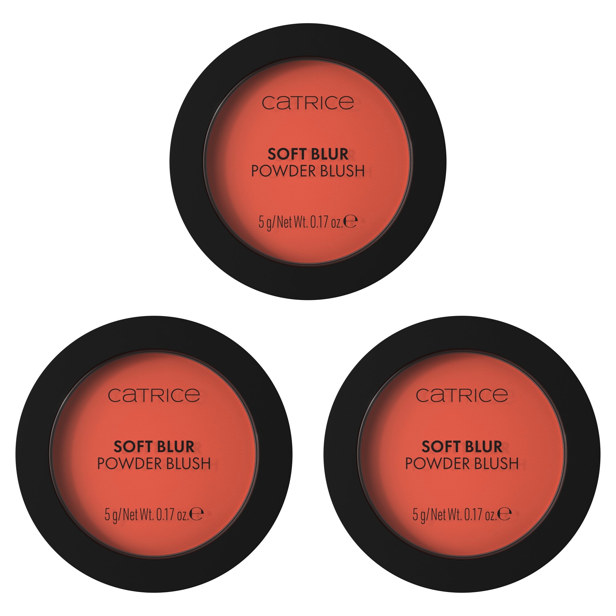 CATRICE Damen Rouge "SOFT BLUR POWDER BLUSH", 15 g, orange, Teint-Kosmetika, für ein weiches, mattes Finish