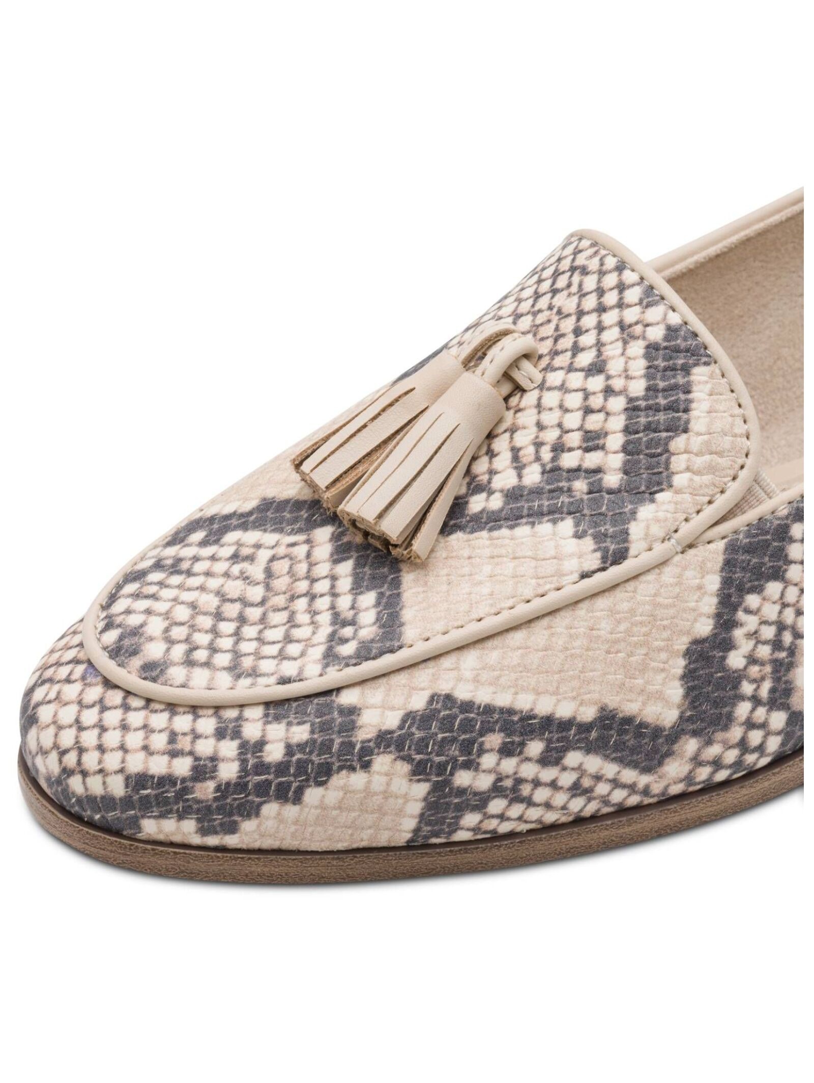 Slipper TAMARIS "Tamaris Slipper Leder", Herren, Gr. 37, beige, schwarz, Leder, Schuhe Slipper 2