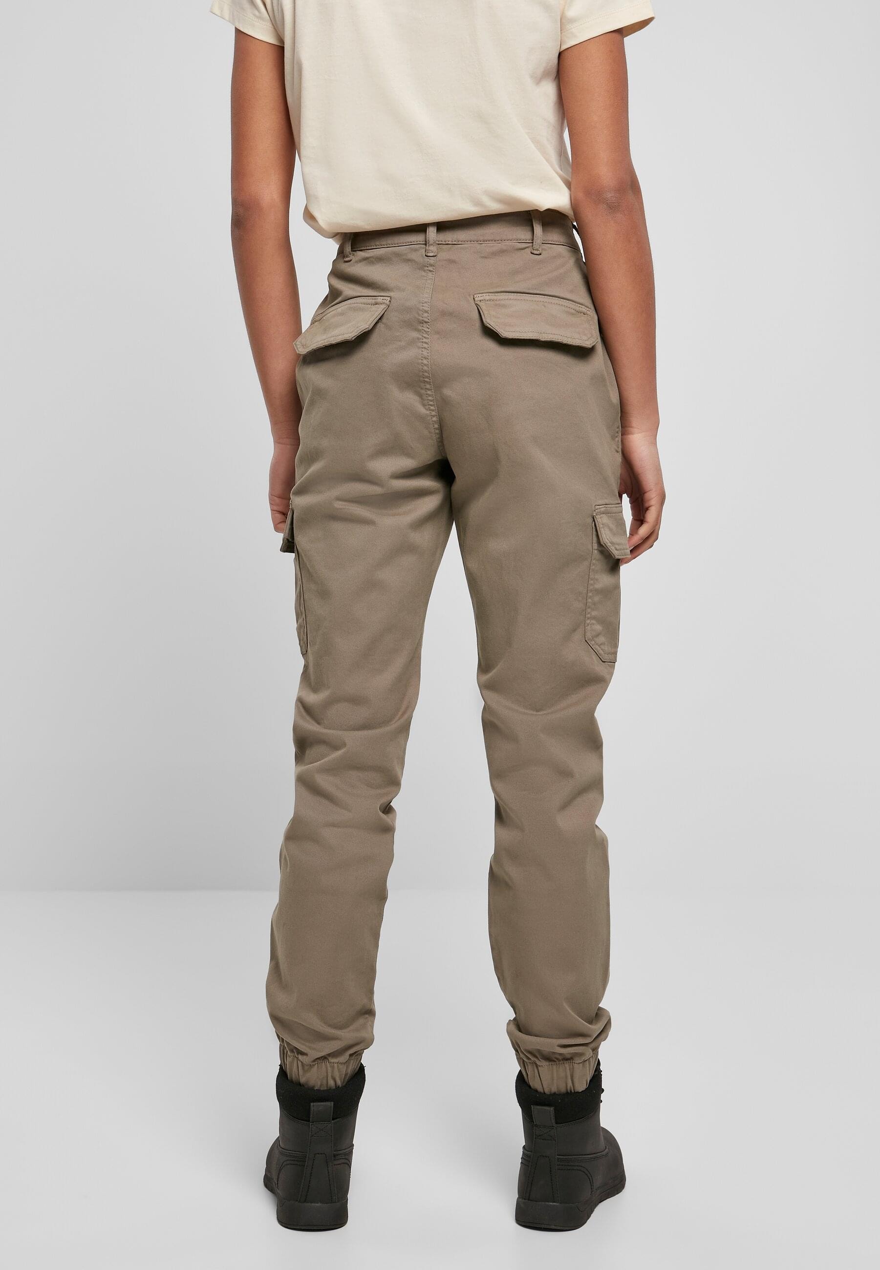 URBAN CLASSICS Cargohose »Urban Classics Damen Ladies High Waist Cargo Pants«, (1 tlg.)