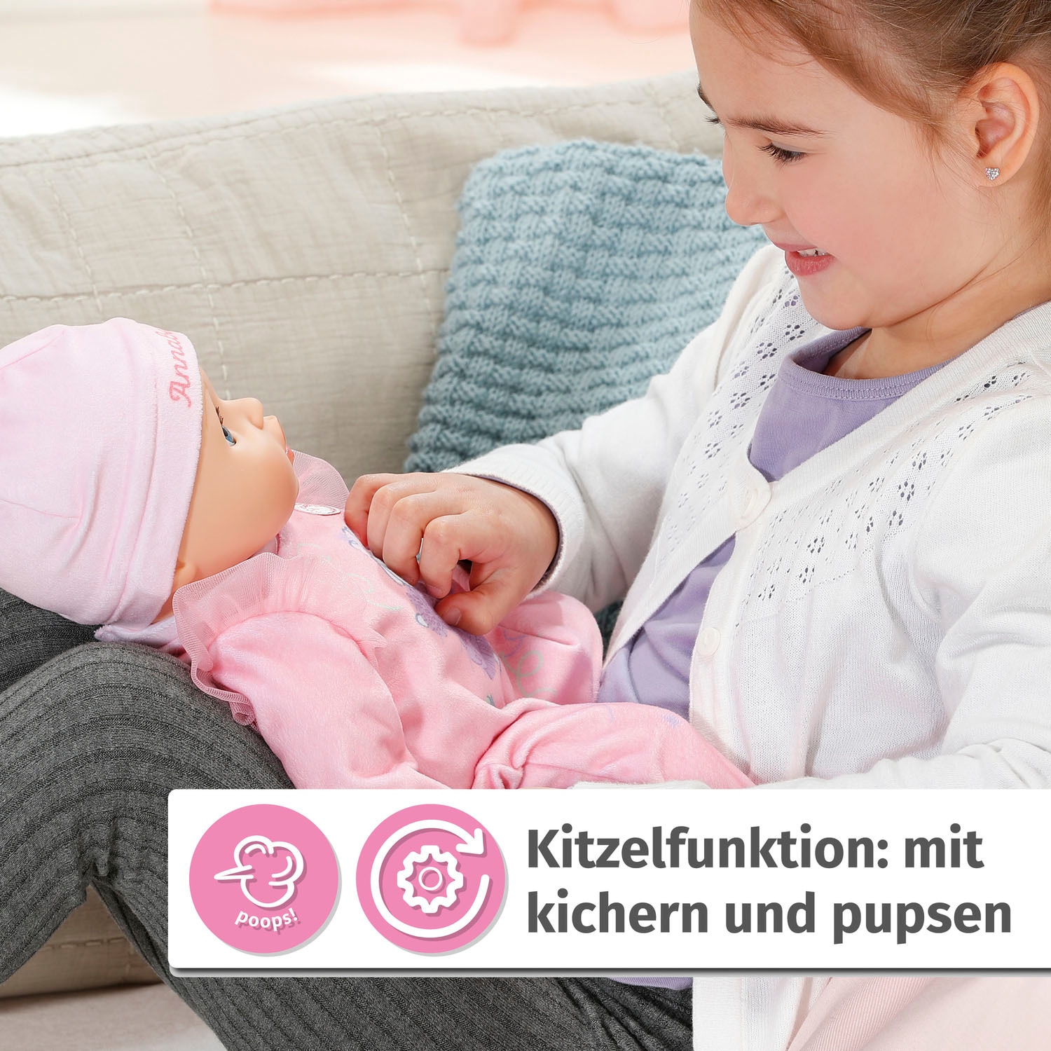 Baby Annabell Babypuppe »Interactive Annabell 43 cm«