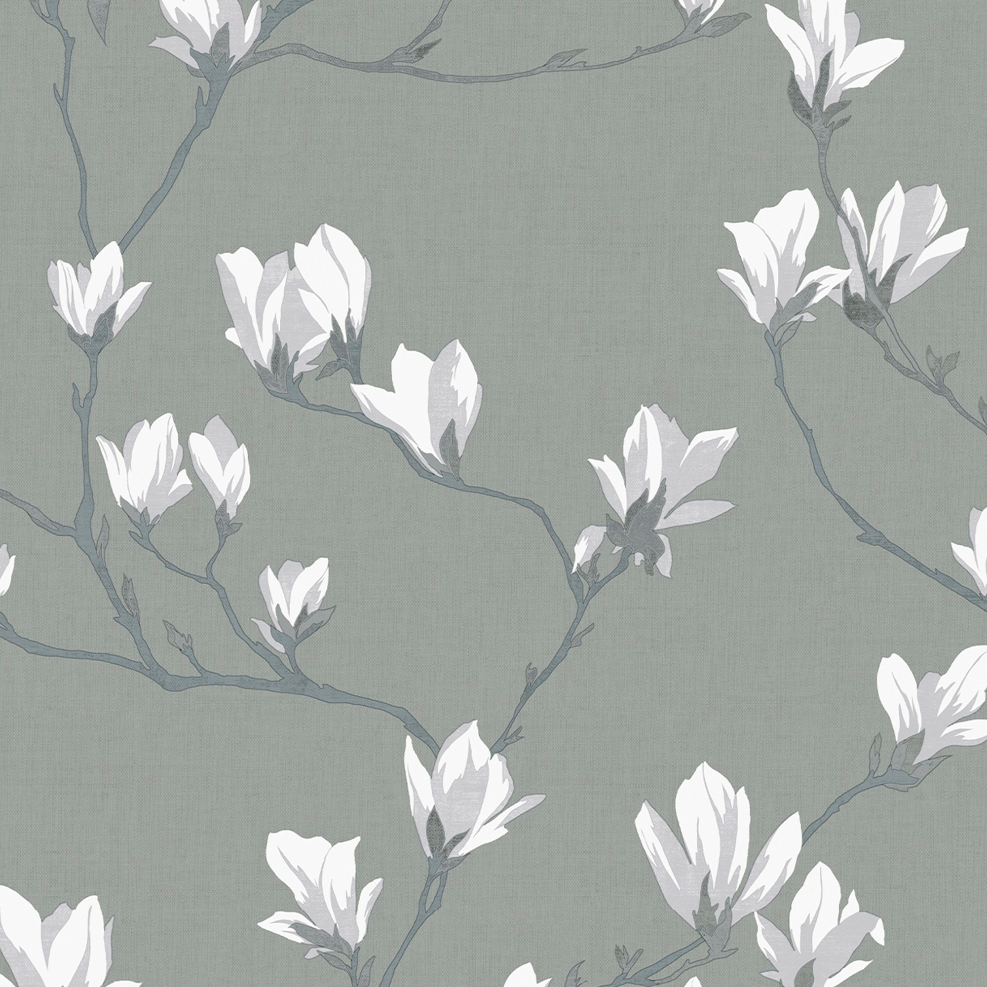 Laura Ashley Vliestapete "Magnolia Grove" Floral Gemustert Fsc Zertifiziert, Mit Lebhaftem Druck, 10 Meter Länge