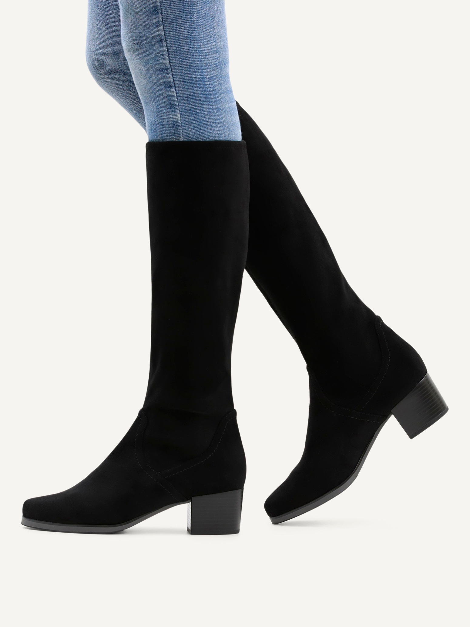 Thumbnail - Caprice, Blockabsatz, Schlupfstiefel mit Stretch-XS-Schaft in schmaler Form