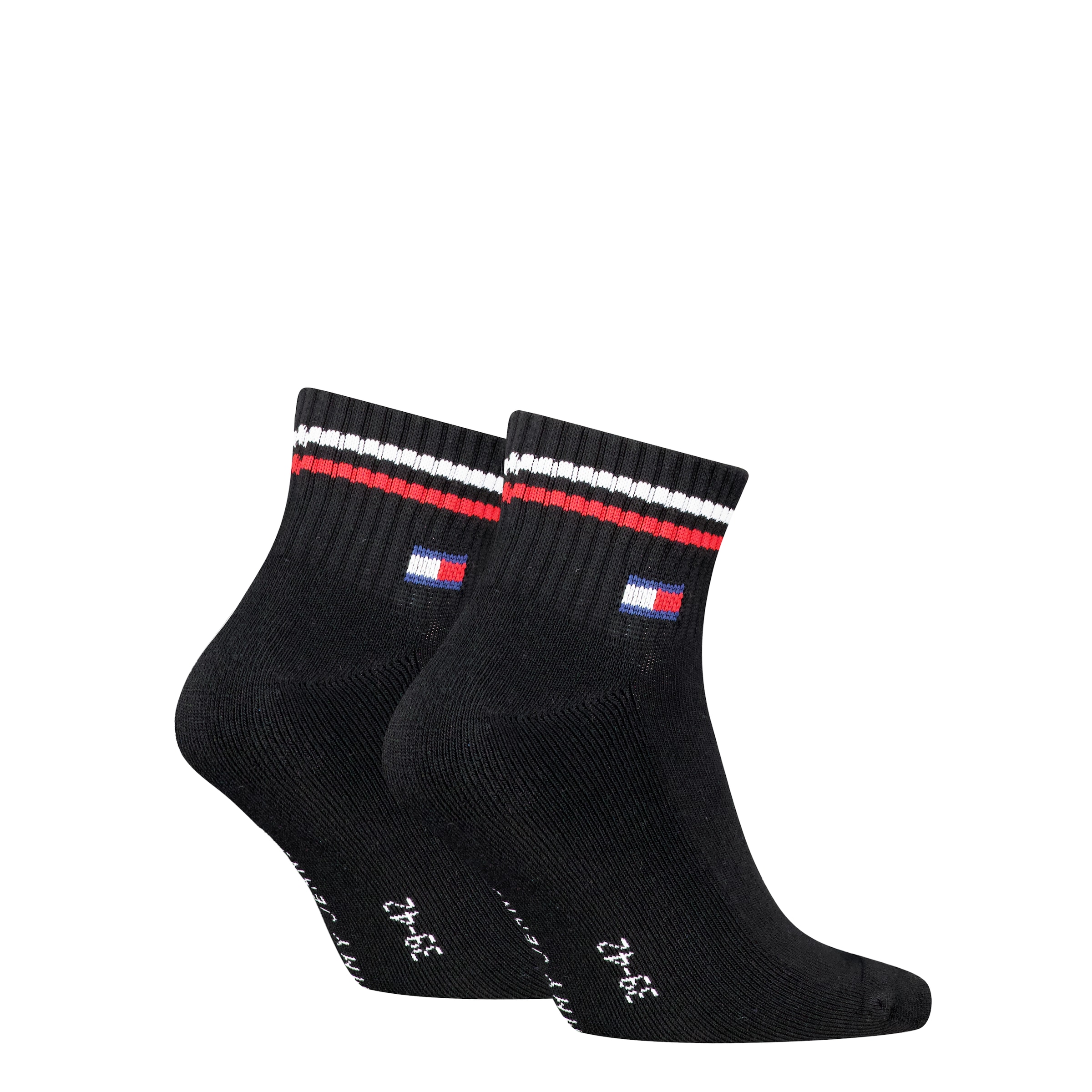 Tommy Hilfiger Kurzsocken »TH UNI TJ QUARTER 4P ICONIC« Half-Terry-Sohle für zusätzlichen Komfort