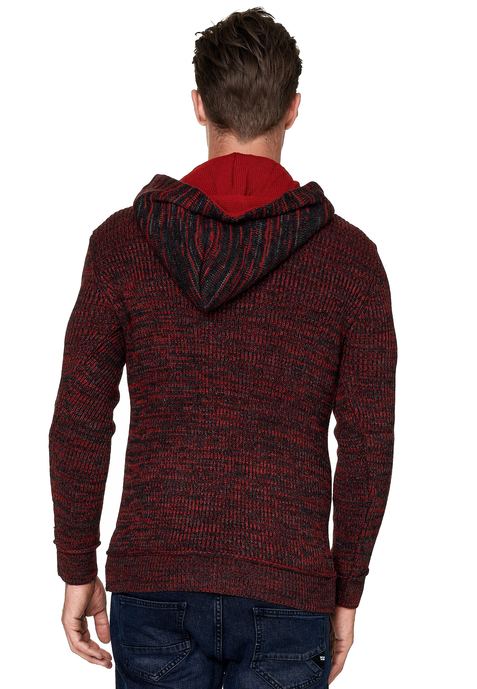 Rusty Neal Kapuzensweatshirt, mit stylischem Ausschnitt