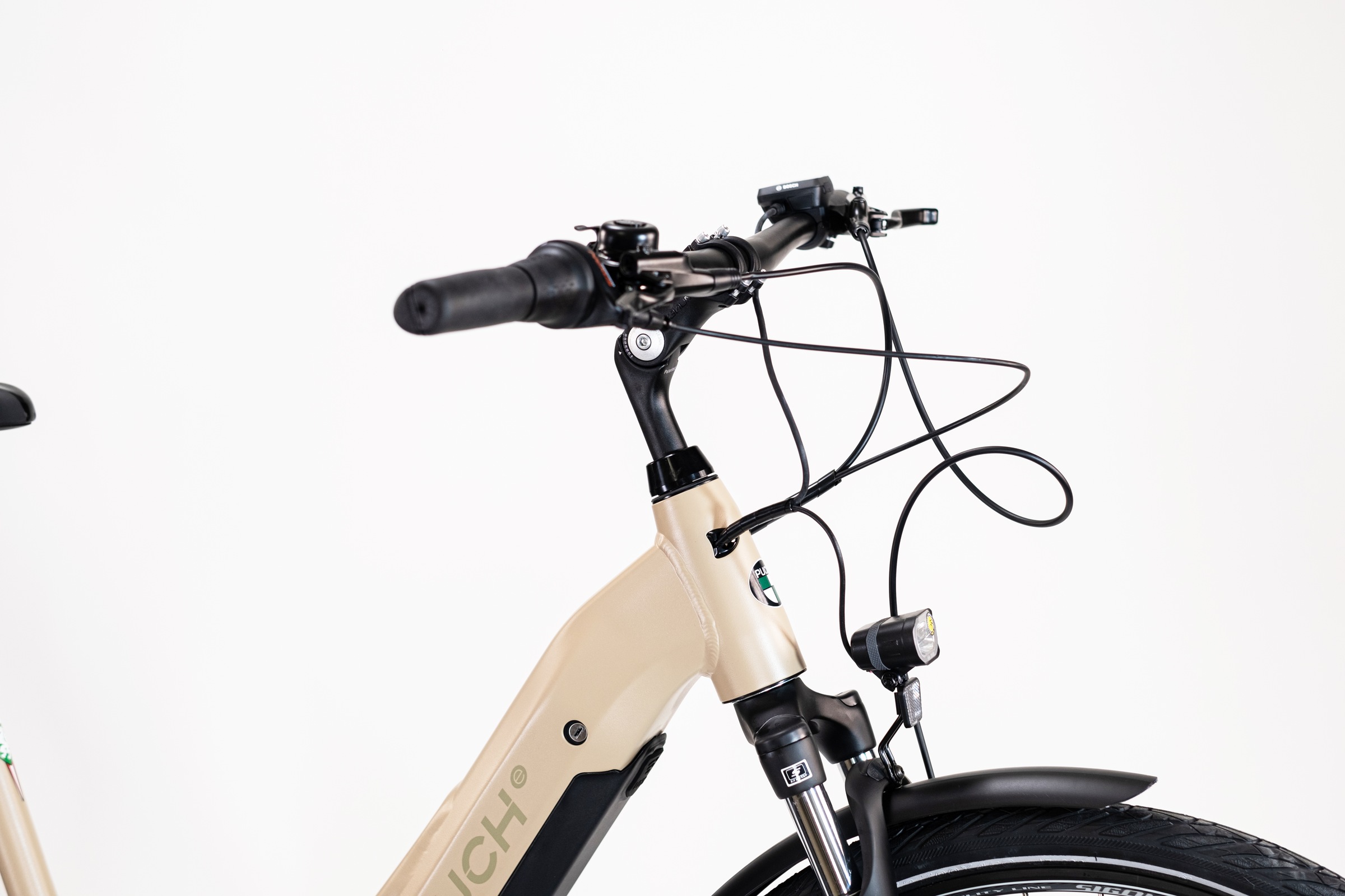 PUCH »PUCH C5.3 NEXUS / BOSCH 500 Wh 28" beige 7-Gänge« 7 Gang Shimano Nexus Schaltwerk Nabenschaltung Mittelmotor 250 W BOSCH PERFORMANCE LINE 36 V/250 W, Mittelmotor