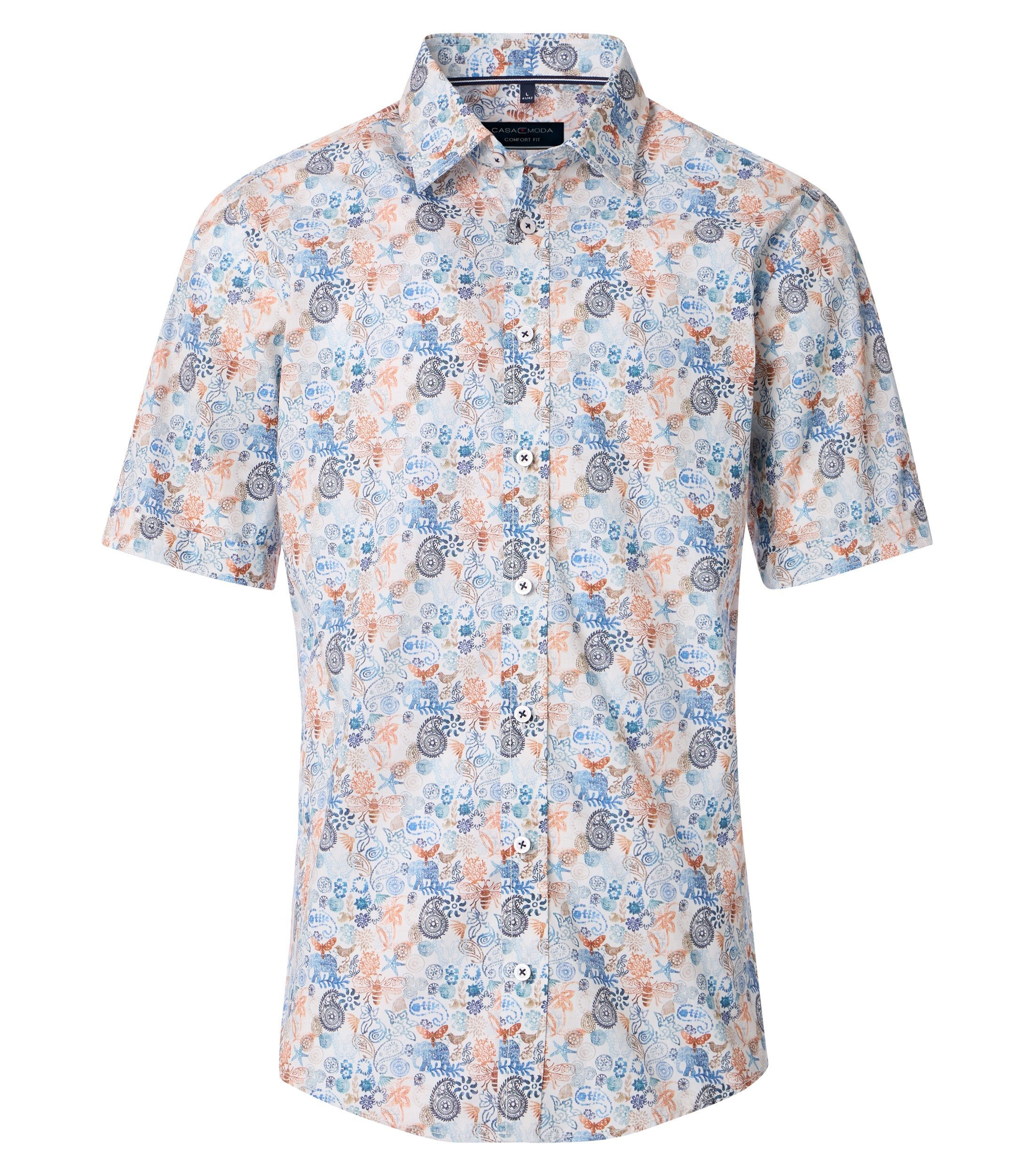 CASAMODA "CASAMODA Freizeithemd Kurzarm Print"