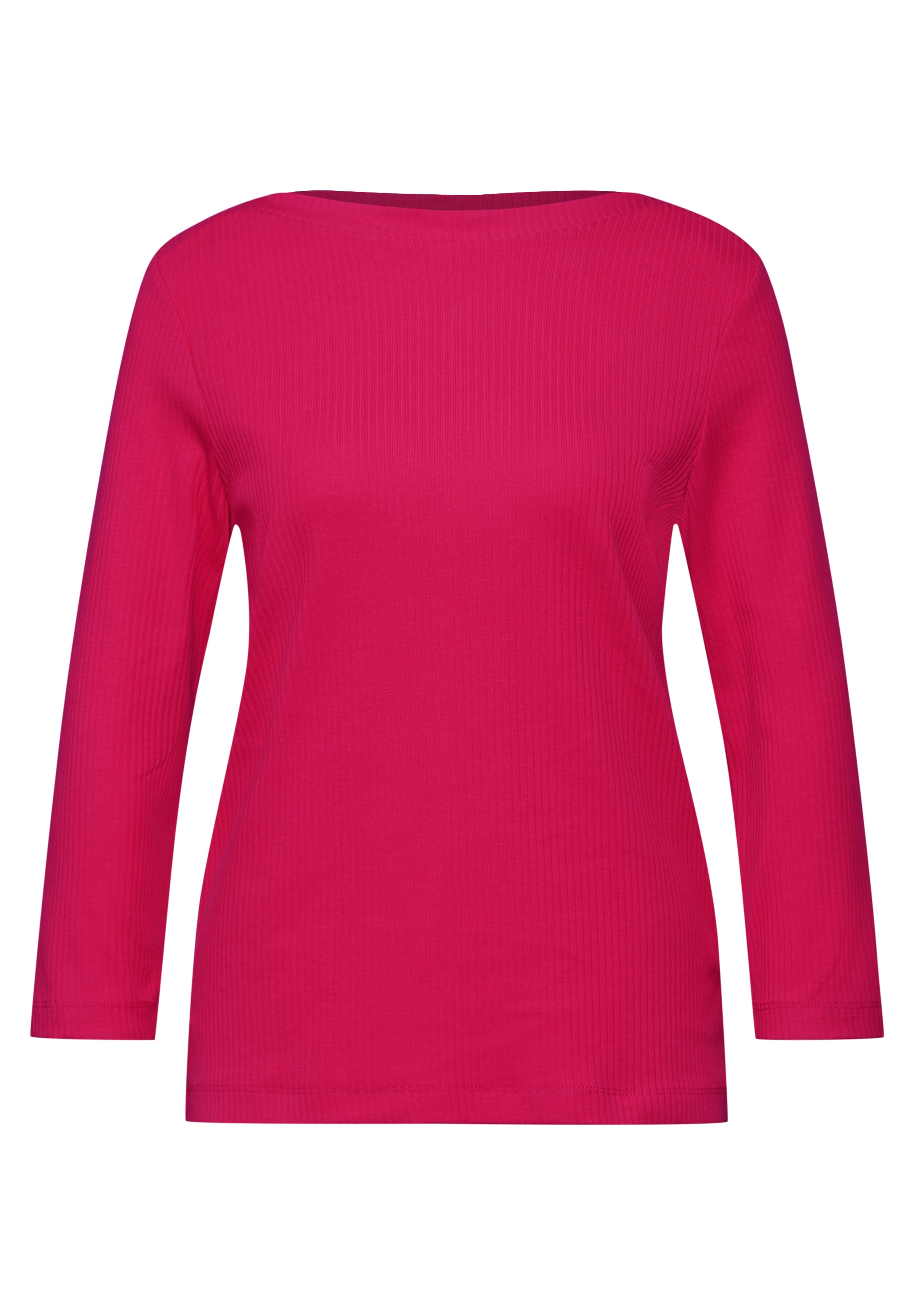 STREET ONE Langarmshirt, mit Rippstruktur