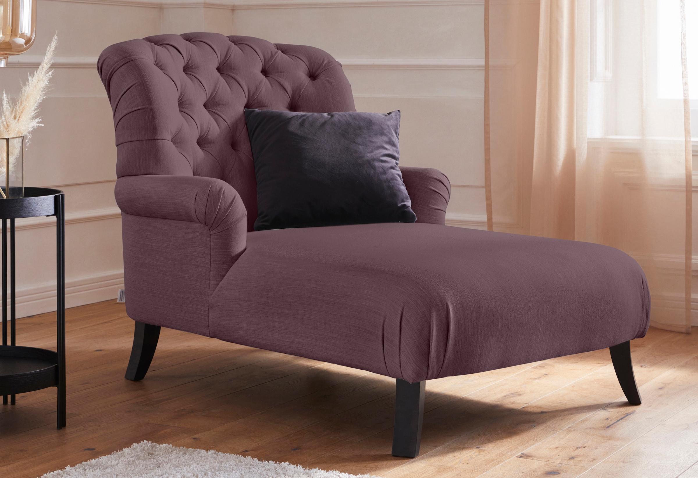 Home affaire Loveseat "Amiens Sessel Loungesessel", mit wunderschöner Knopf günstig online kaufen