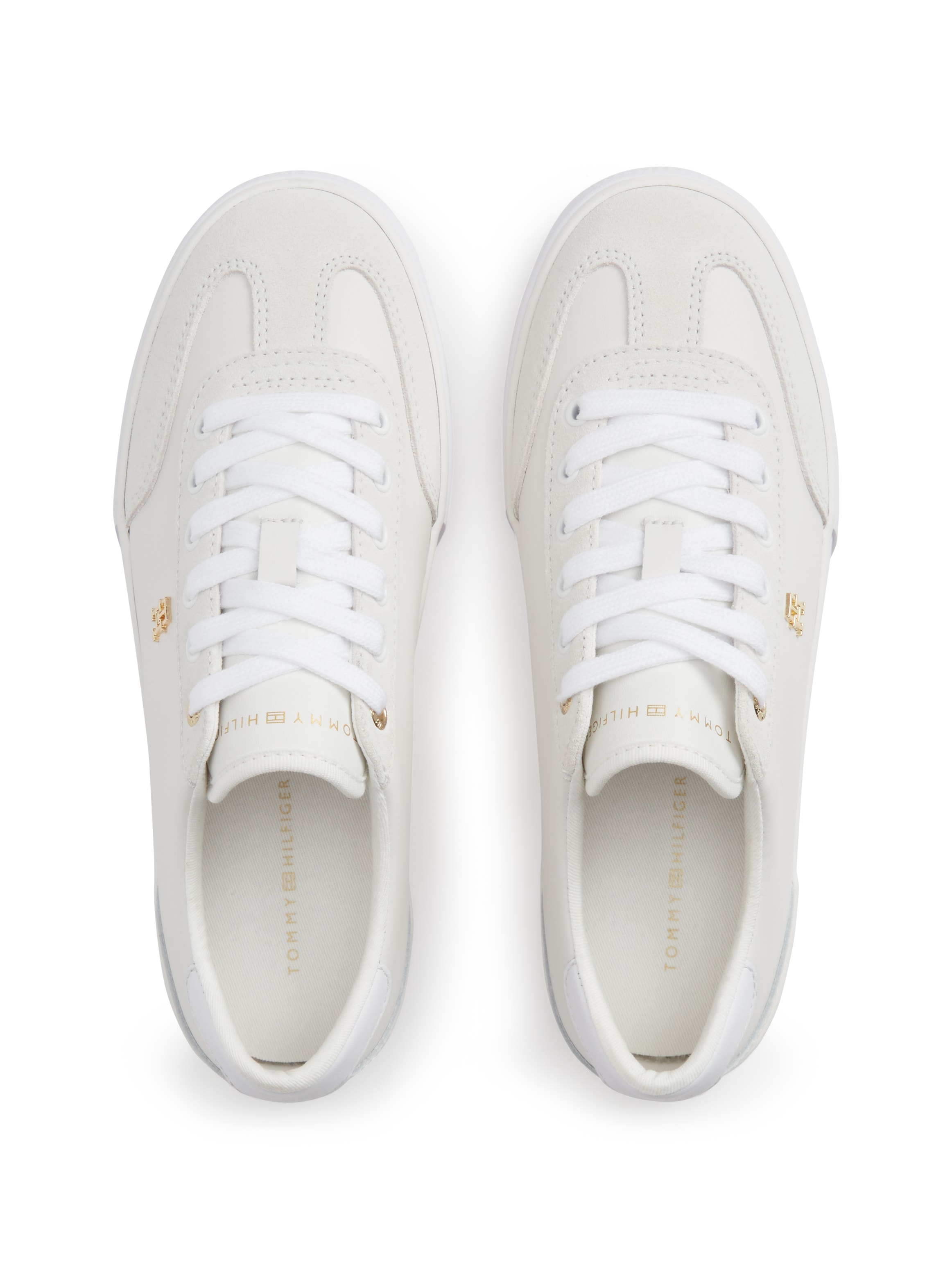 Tommy Hilfiger Sneaker »TH CHIC LOW VULC«  Freizeitschuh, Halbschuh, Schnürschuh mit Ziernähten