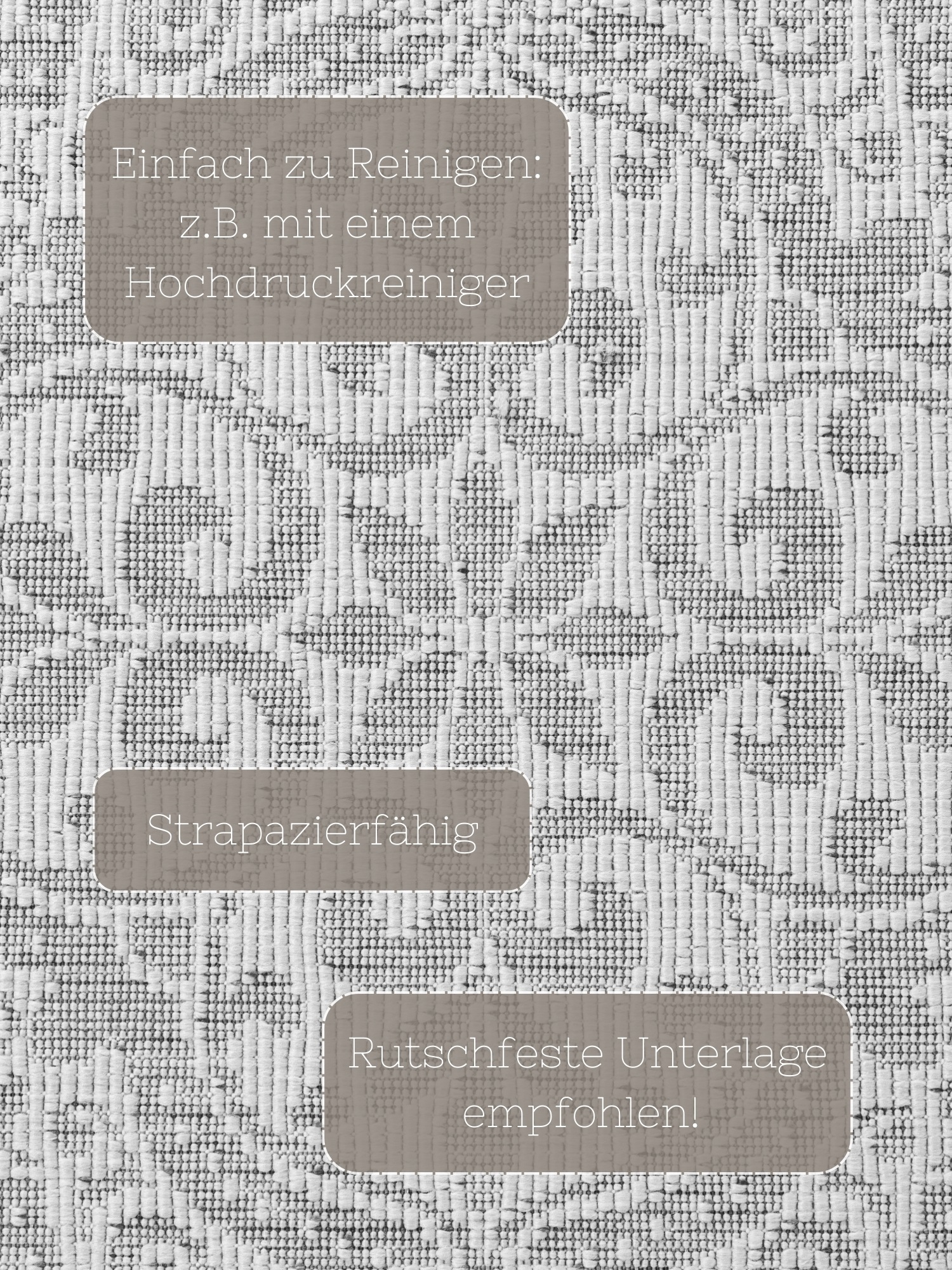 NORTHRUGS Outdoorteppich »Rosel Wendeteppich«, rechteckig, 5 mm Höhe, In und Outdoor, Flachgewebe, wetterfest, pflegeleicht, robust