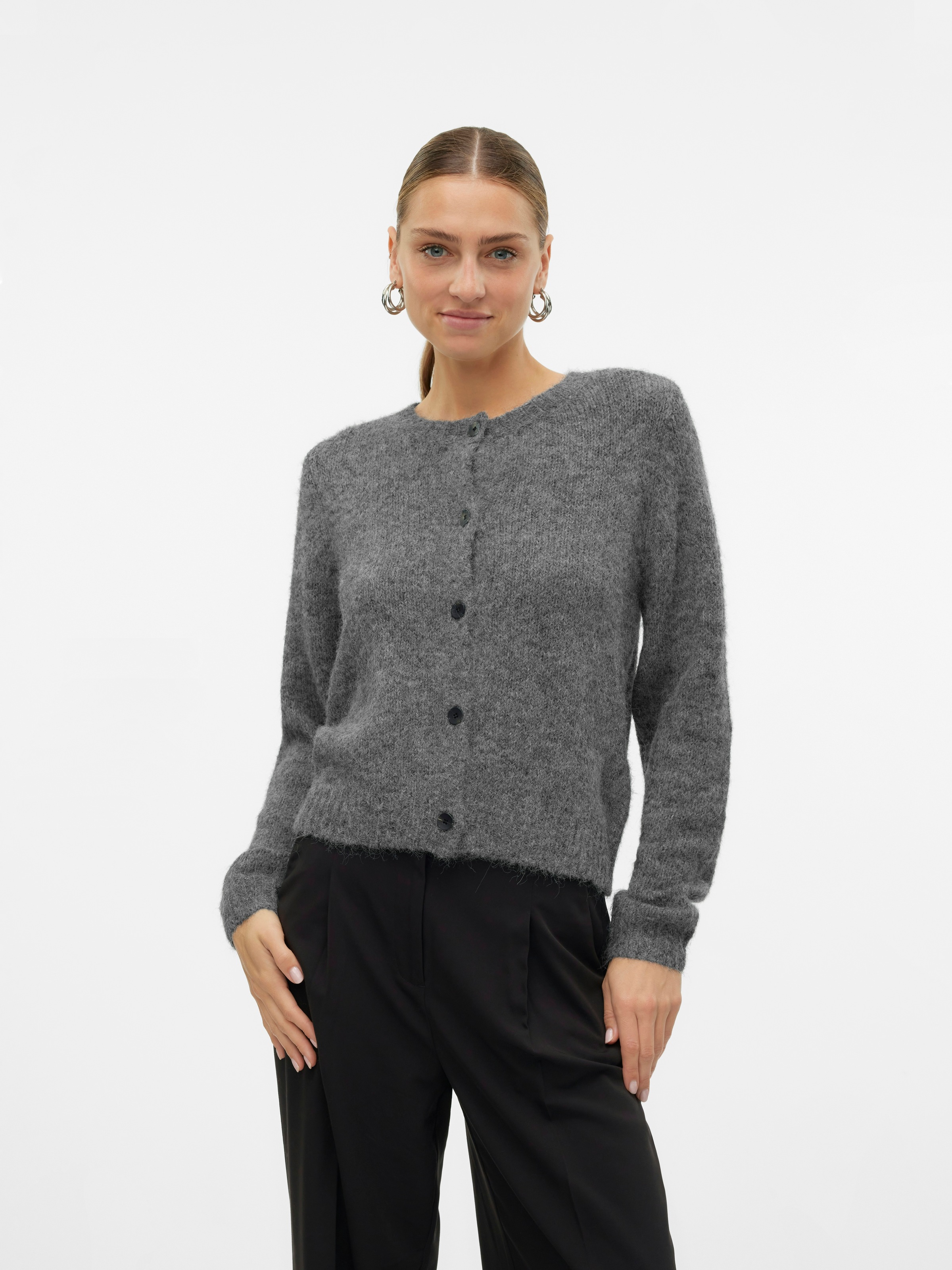 Vero Moda Strickjacke "VMNOVAH LS O-NECK BUTTON CARDI GA NOOS" günstig online kaufen