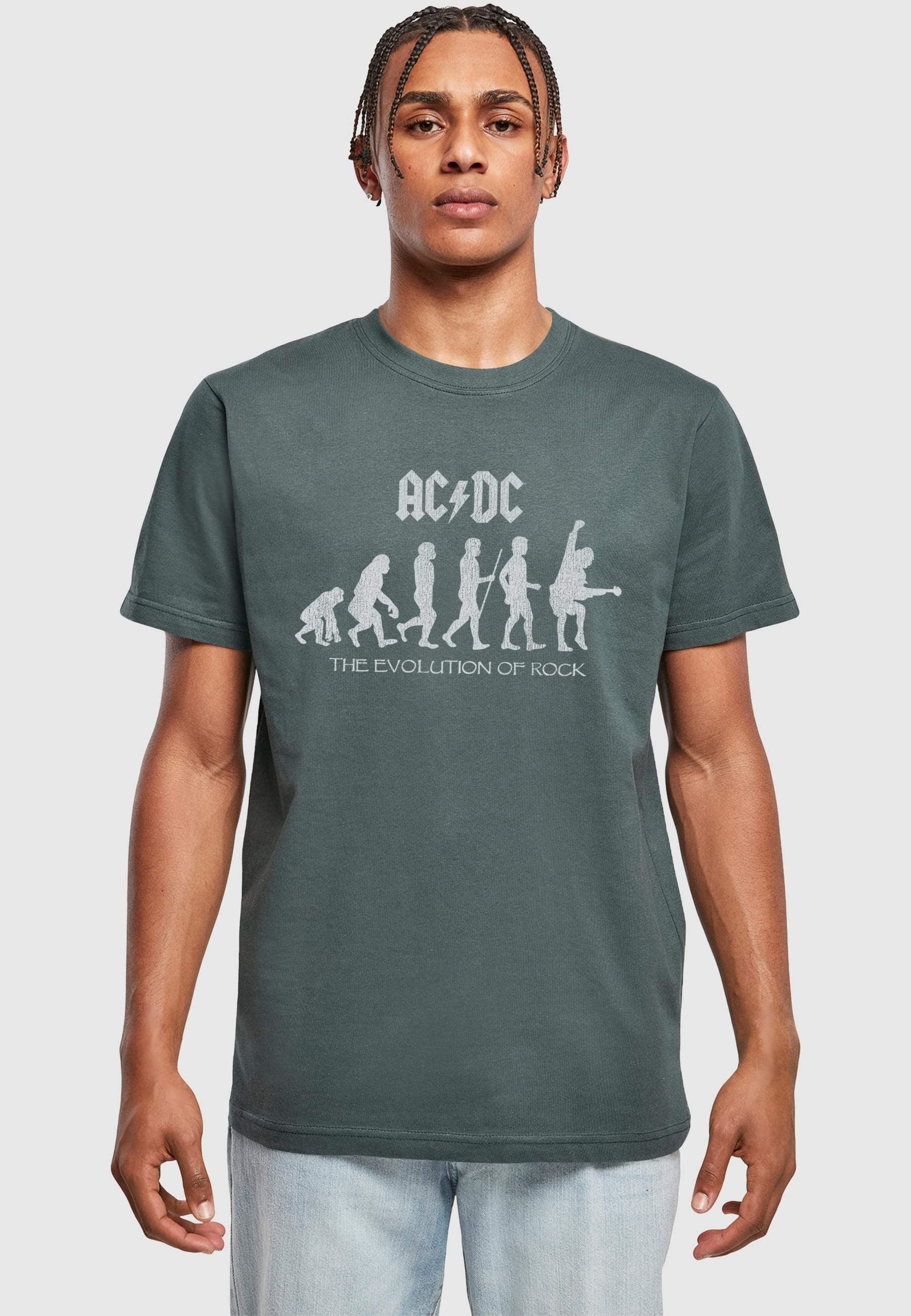 Merchcode T-Shirt »Merchcode Herren ACDC - Evolution Of Rock T-Shirt«, (1 tlg.)