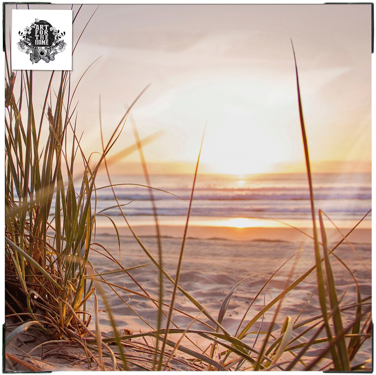 Art for the home Leinwandbild »Outdoor Sonnenuntergang 50x50cm«, (1 St.)