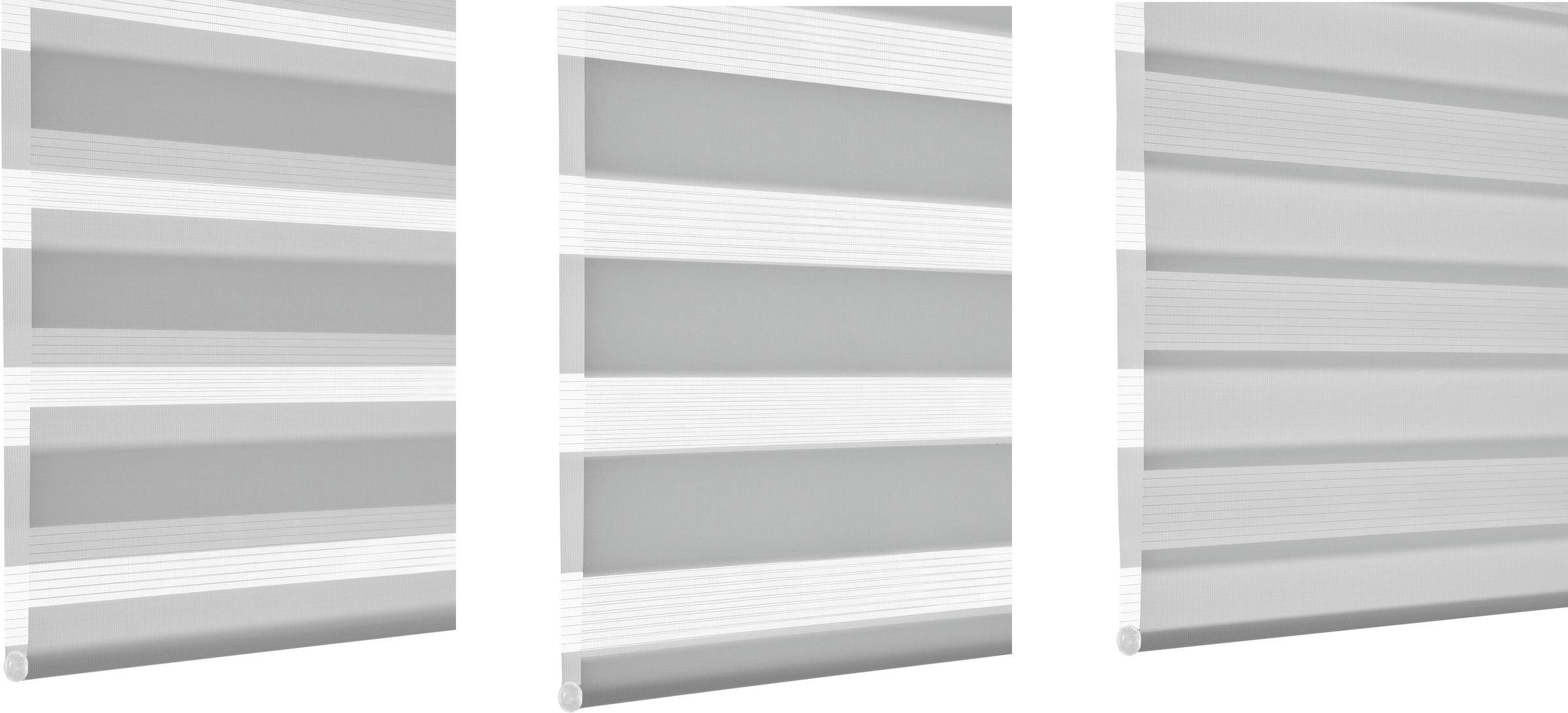 Gardinia Exklusiv Doppelrollo »EASYFIX«, transparent, Sichtschutz, mit Bohren, freihängend, Rollo vormontiert auf Montageschiene