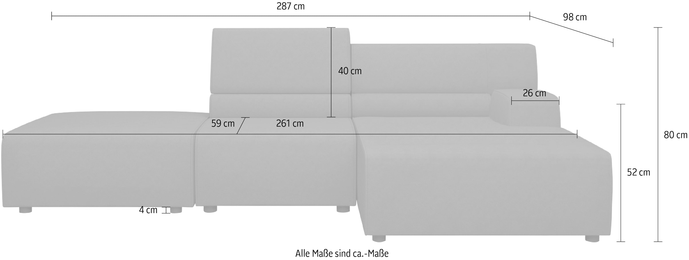 Egoitaliano Ecksofa »Babouche, Designsofa mit außergewöhnlichem Sitzkomfort zum Wohlfühlen«