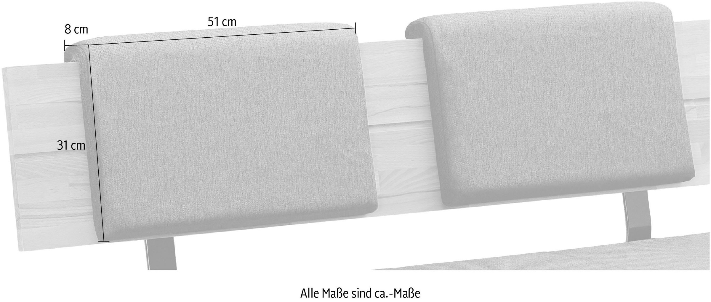 massivline&more Polsterauflage "Roberto" Einhängekissen günstig online kaufen