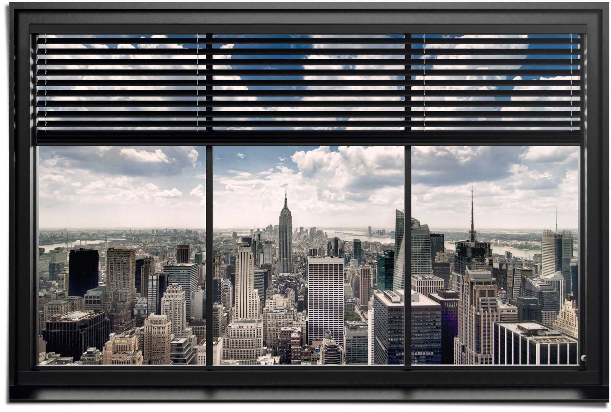 Reinders Poster "New York Fensterblick" 1 Stk. tlg. günstig online kaufen