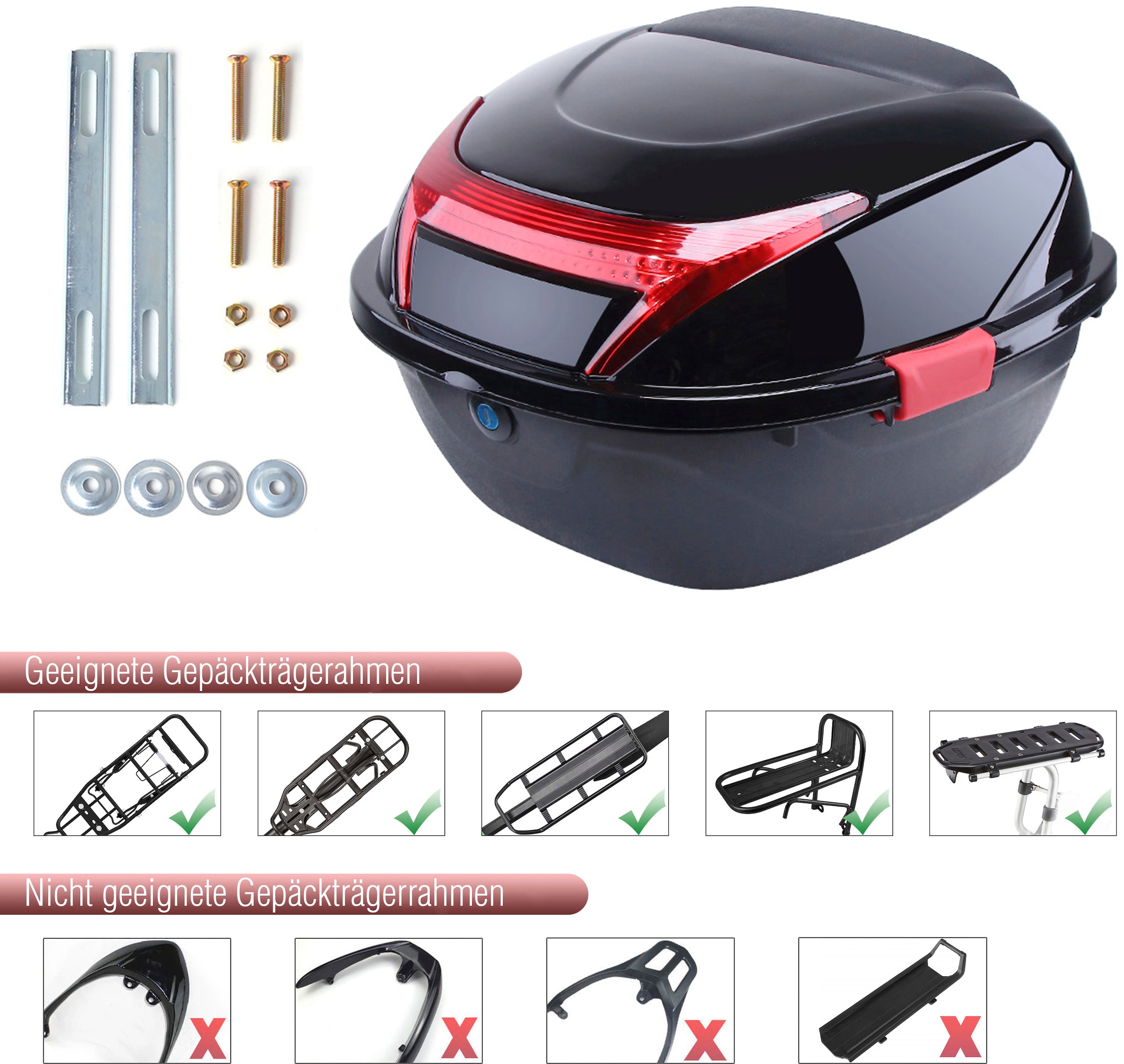 SachsenRad Gepäckträgertasche »Gepäckträger-Box Globus Neo«