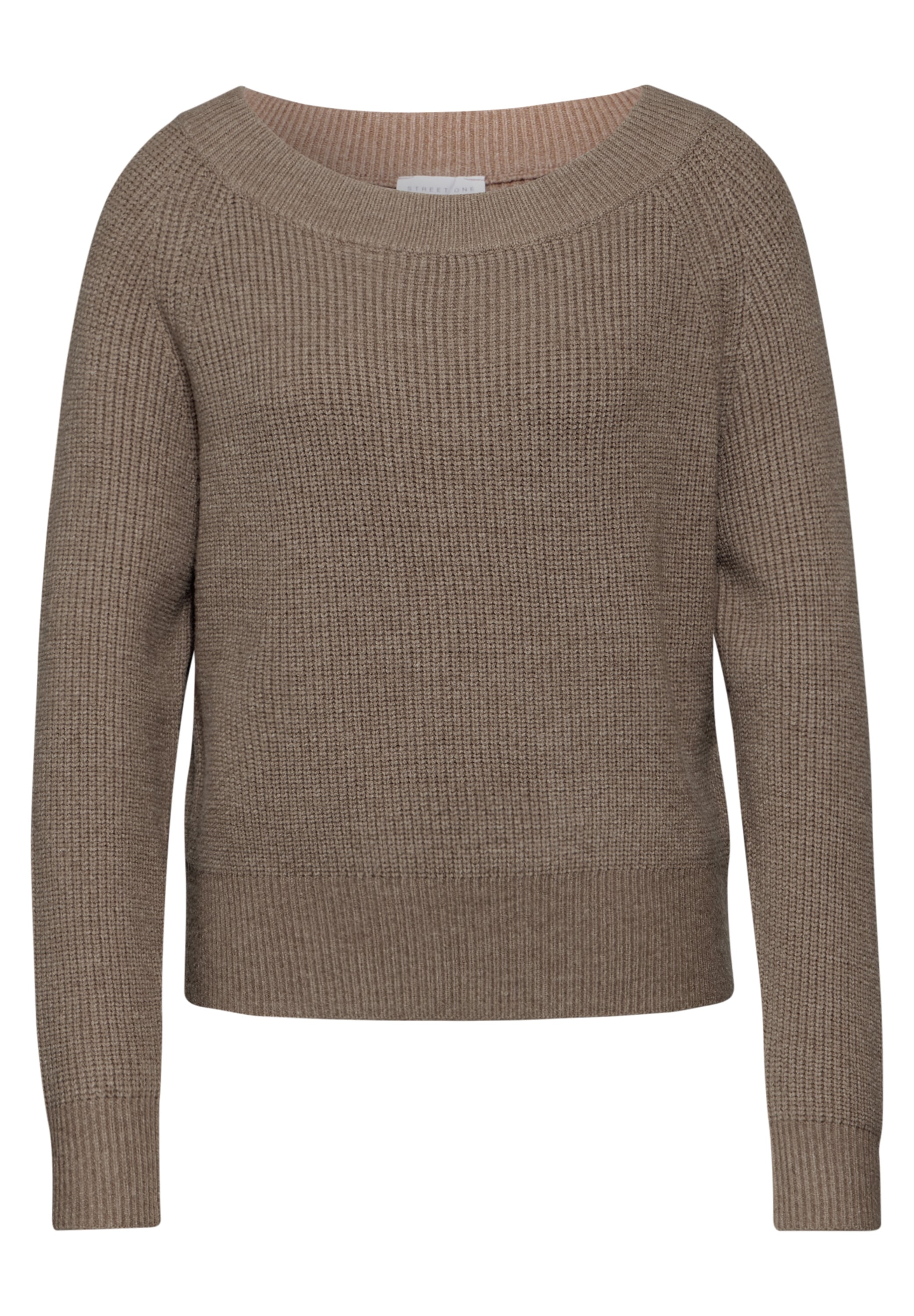 STREET ONE STUDIO Strickpullover, mit U-Boot-Ausschnitt