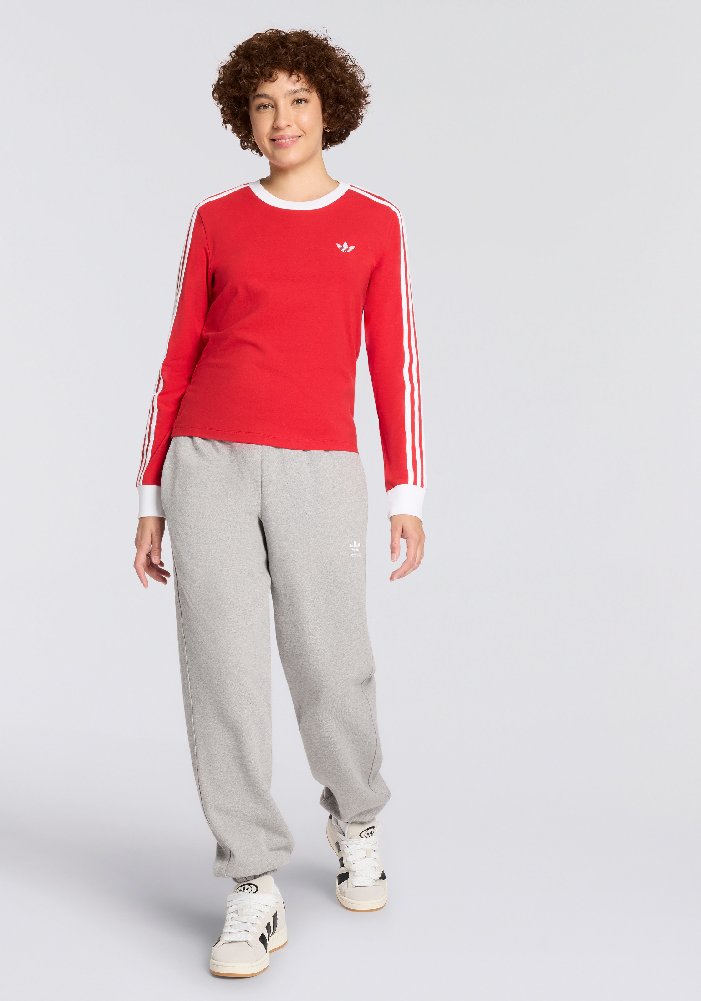 adidas Originals Langarmshirt »3-STREIFEN LANGÄRMLIGES, SCHMAL GESCHNITTEN«