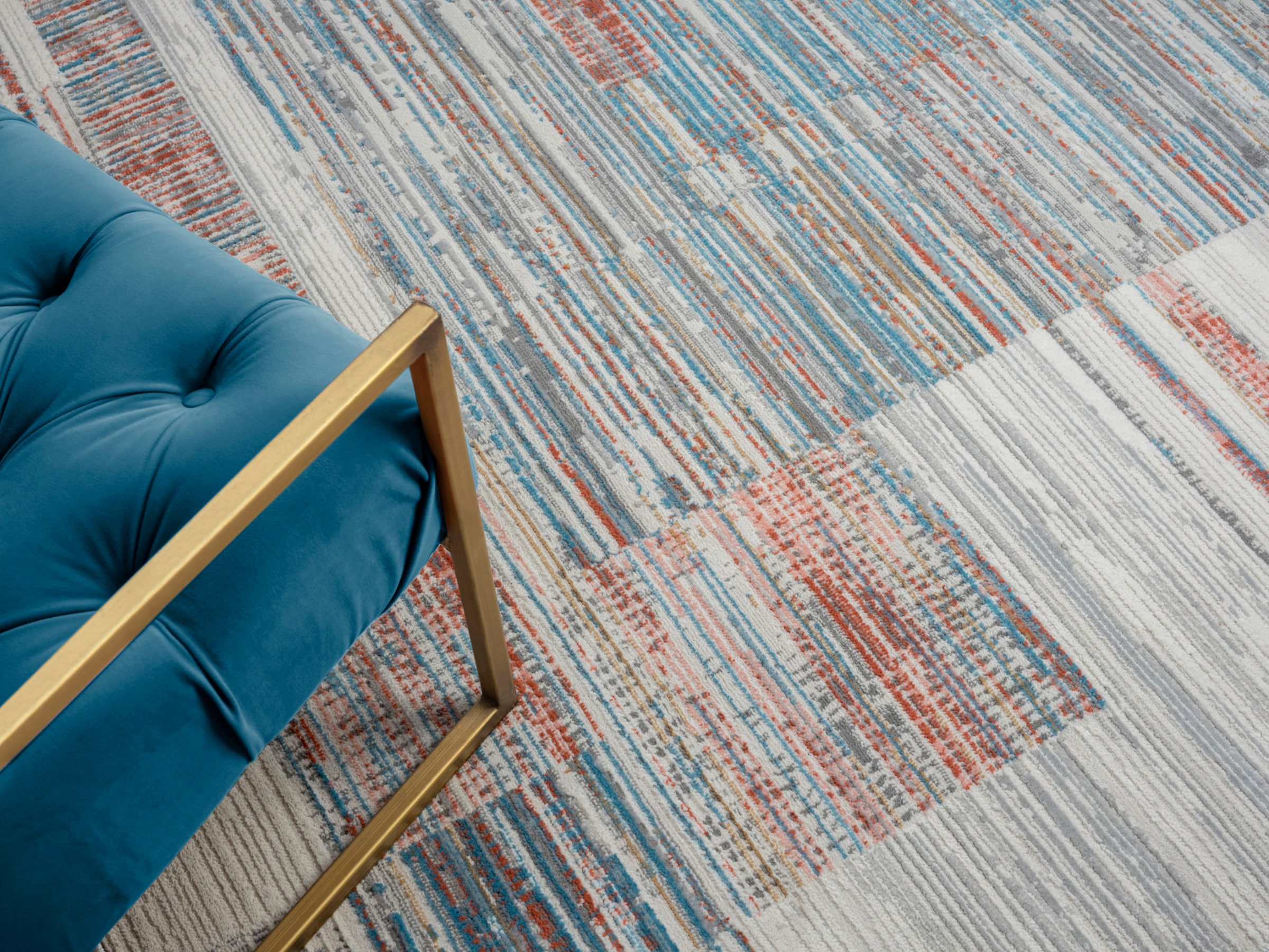 Myflair Möbel & Accessoires Teppich »My Colors«, rechteckig, 8 mm Höhe, Kurzflor, Retro-Design, besonders weich durch Microfaser