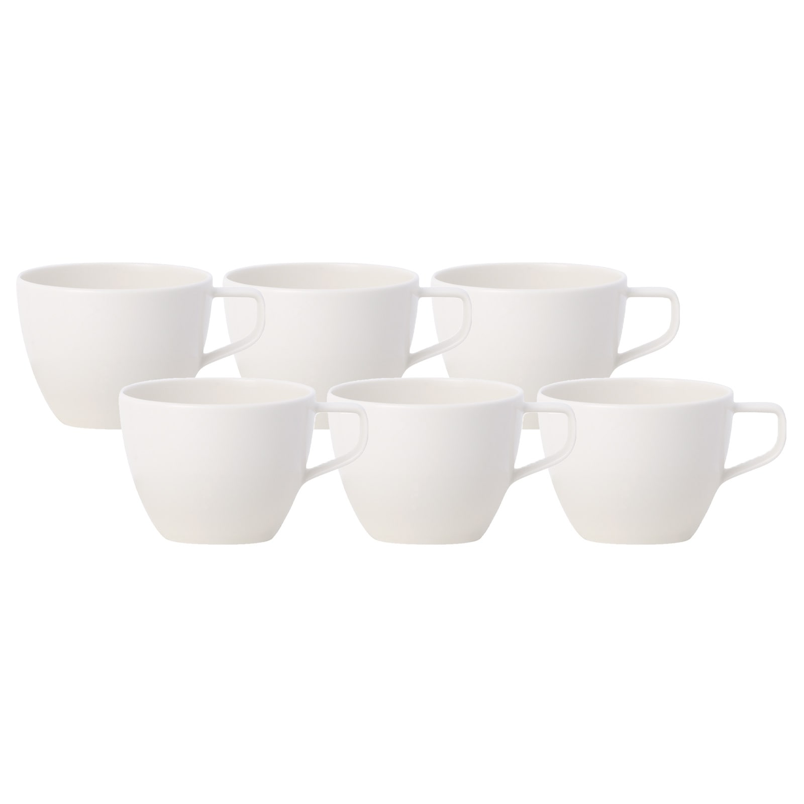 Villeroy & Boch Tasse "Kaffeetassen Artesano Original 250 ml 6er Set weiß" Spülmaschinengeeignet, Mikrowellenfest