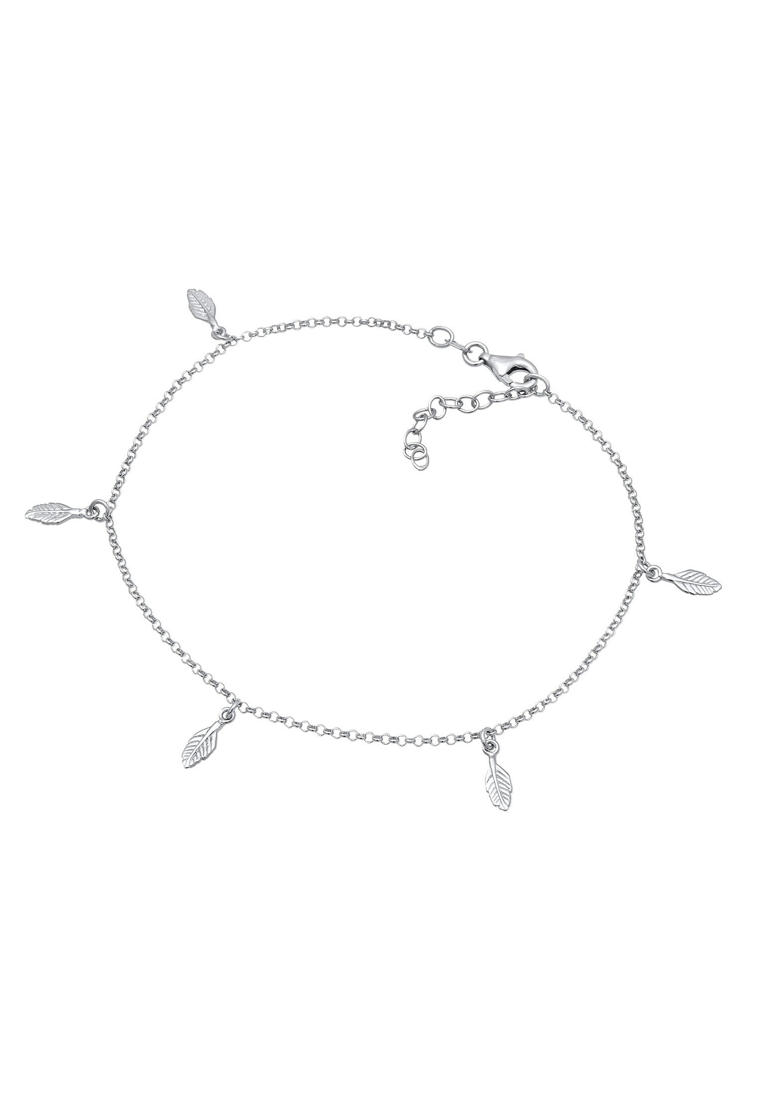 Elli Fußkette »Feder Boho 925 Sterling Silber«