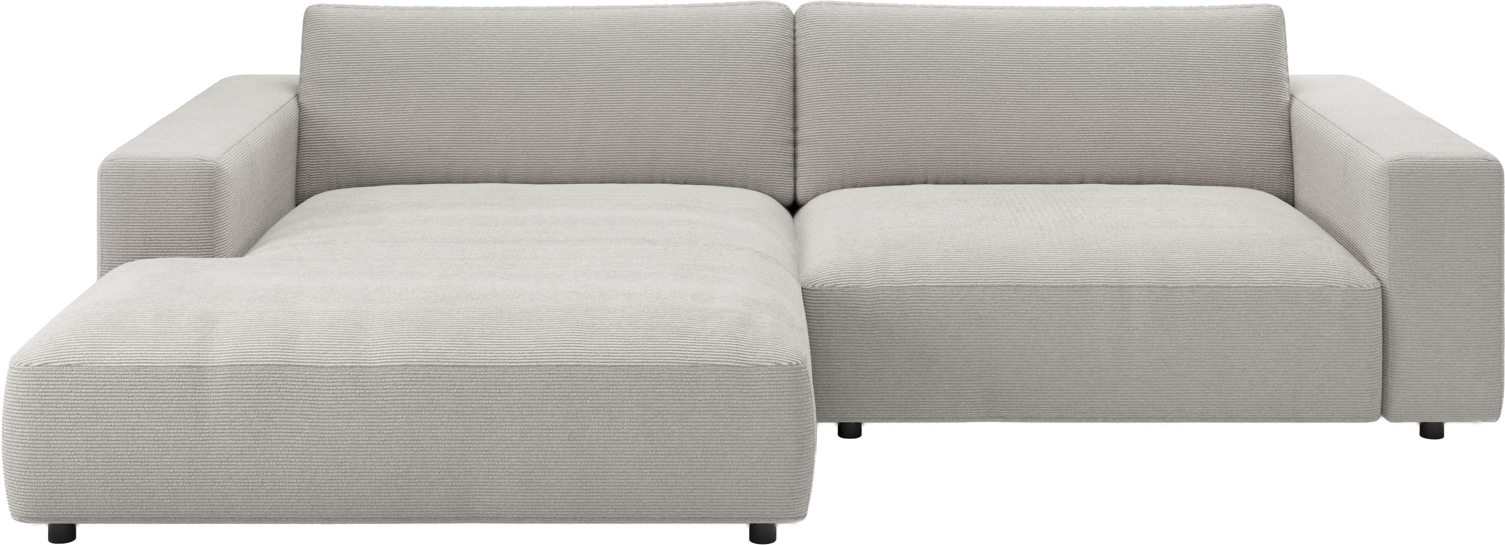 Musterring Ecksofa "MR LUCIA, Charakterstarker Lounge-Komfort von Musterring" XXL-Longchair, erstklassige Kammerkissen & zeitloser Look