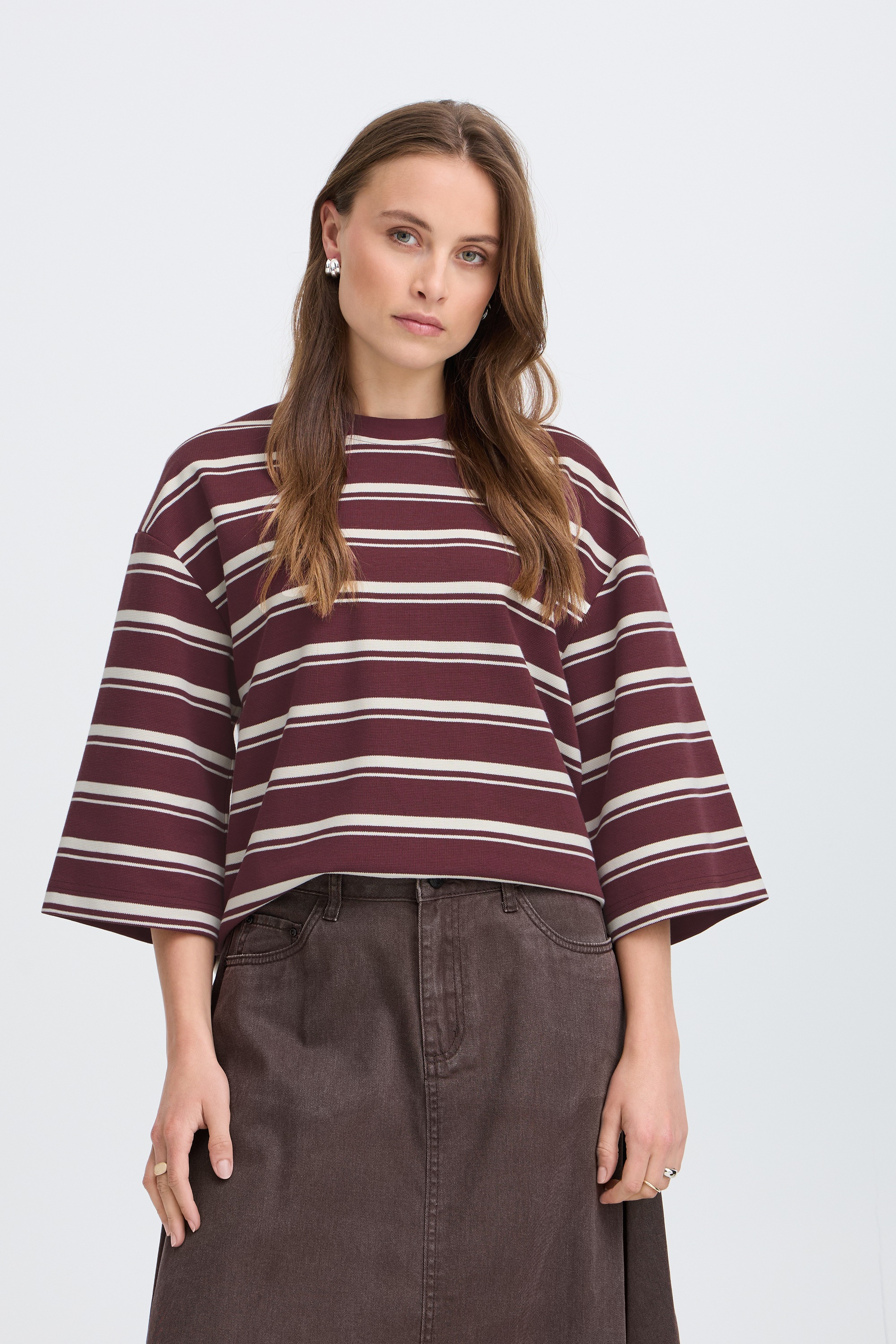 b.young Longtop »Damen Halblange Ärmel BYPELDA«