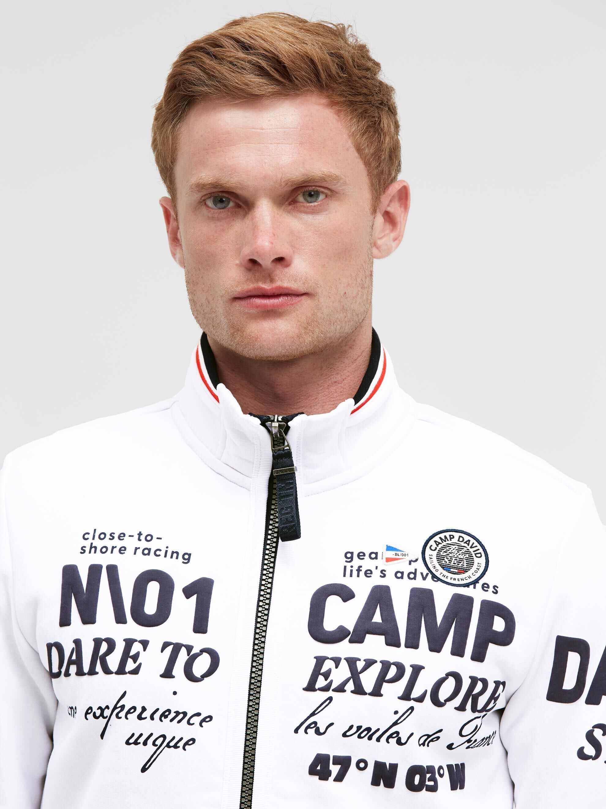 CAMP DAVID Sweatjacke mit weicher Innenseite