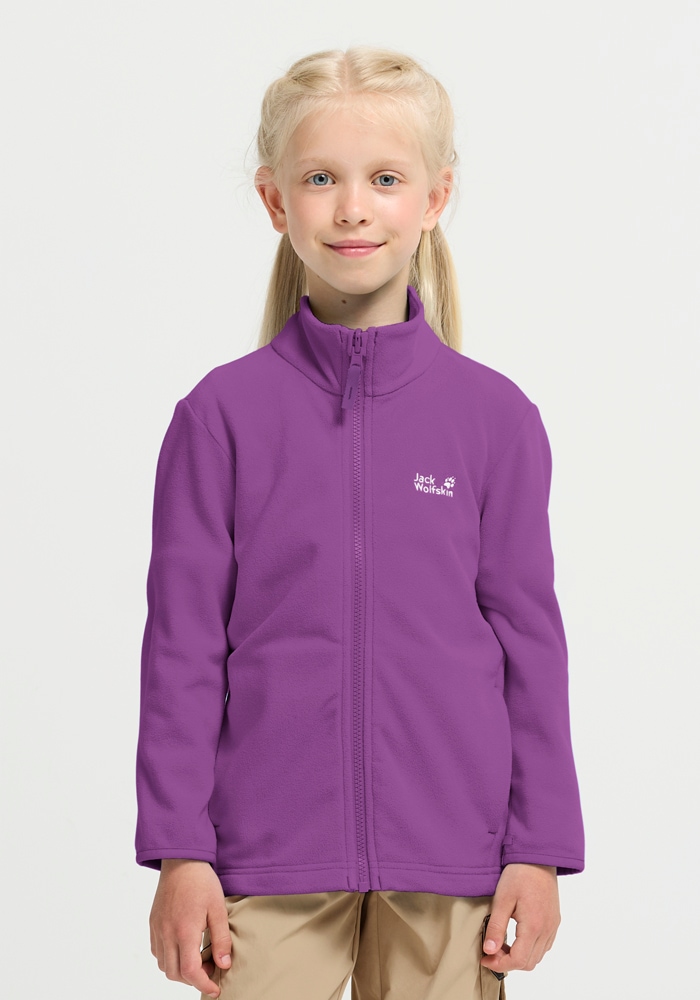 Jack Wolfskin Fleecejacke »TAUNUS 100 FZ K« Winddicht, atmungsaktiv, Übergangsjacke