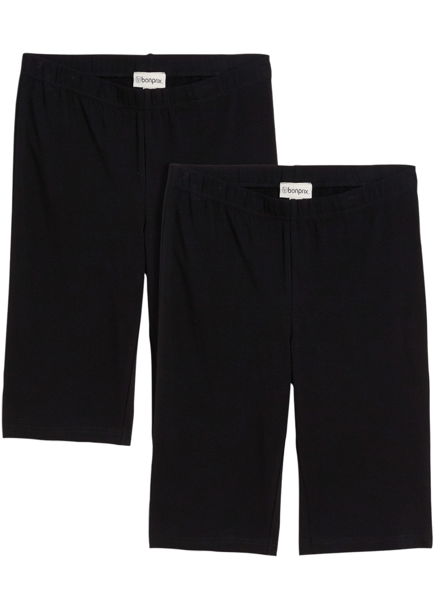 bonprix Radlerhose aus Baumwolle und Elasthan, elastischer Gummibund, knielang