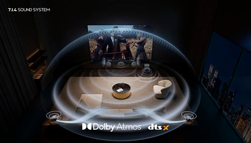 TCL Soundbar »Q85HE 7.1.4 Dolby Atmos und Ray Danz«, AI Sonic, 820 Watt, Airplay, HDMI, Bluetooth, Wandhalterung, Subwoofer