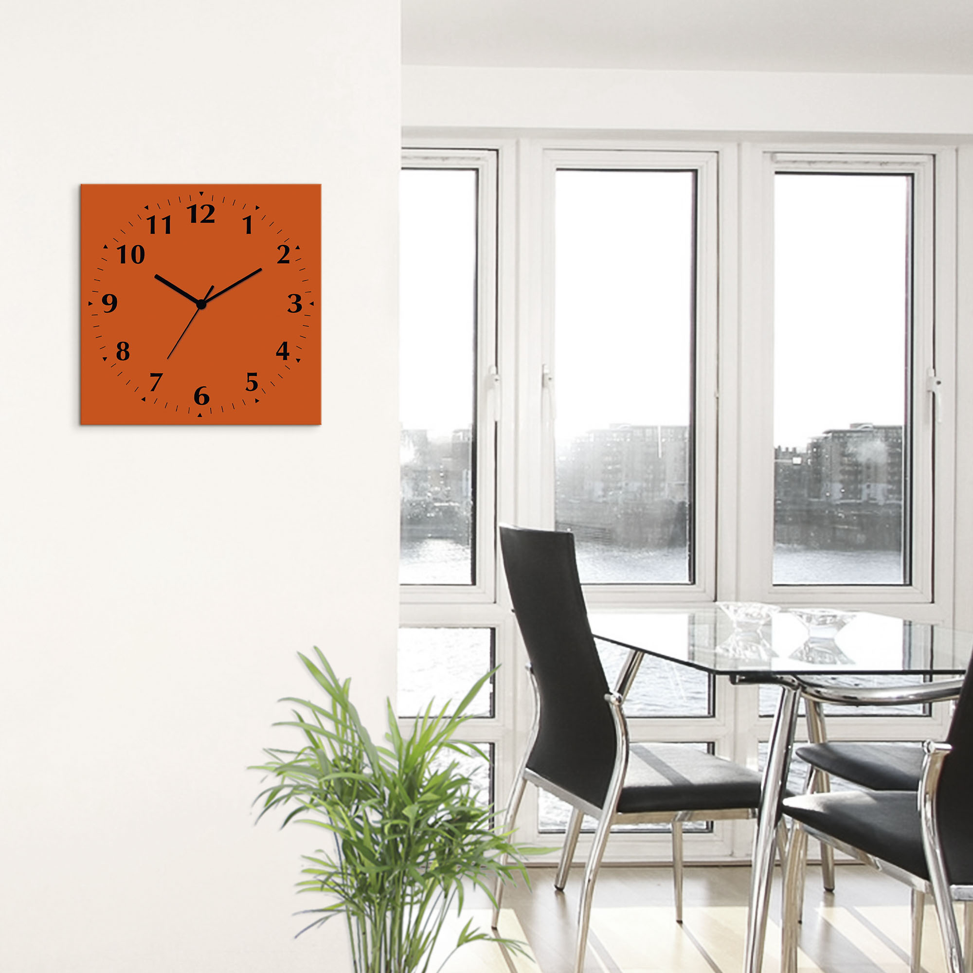 Thumbnail - Artland Wanduhr "Uni Trendfarben" wahlweise mit Quarz- oder Funkuhrwerk, lautlos ohne Tickgeräusche