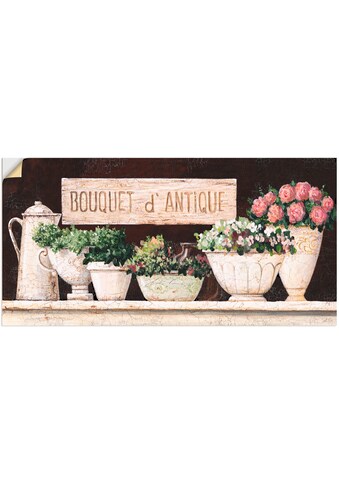 Artland Wandbild »Antike Sträuße«, Vasen & Töpfe, (1 St.), in vielen Größen &... kaufen