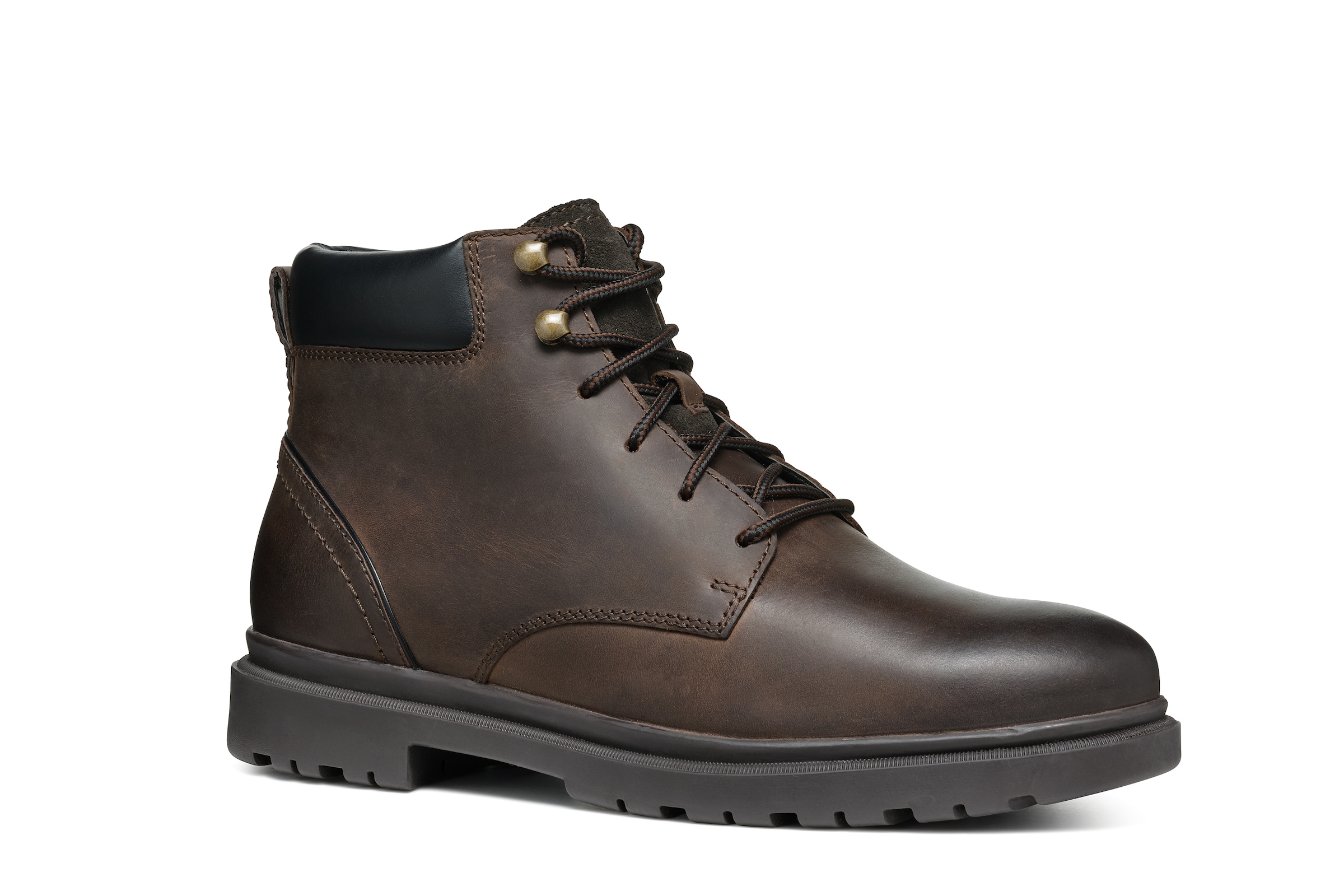 Geox Schnürboots "U ANDALO" Herbst-Boots, Schnürstiefelette mit softem Schaftabschluss