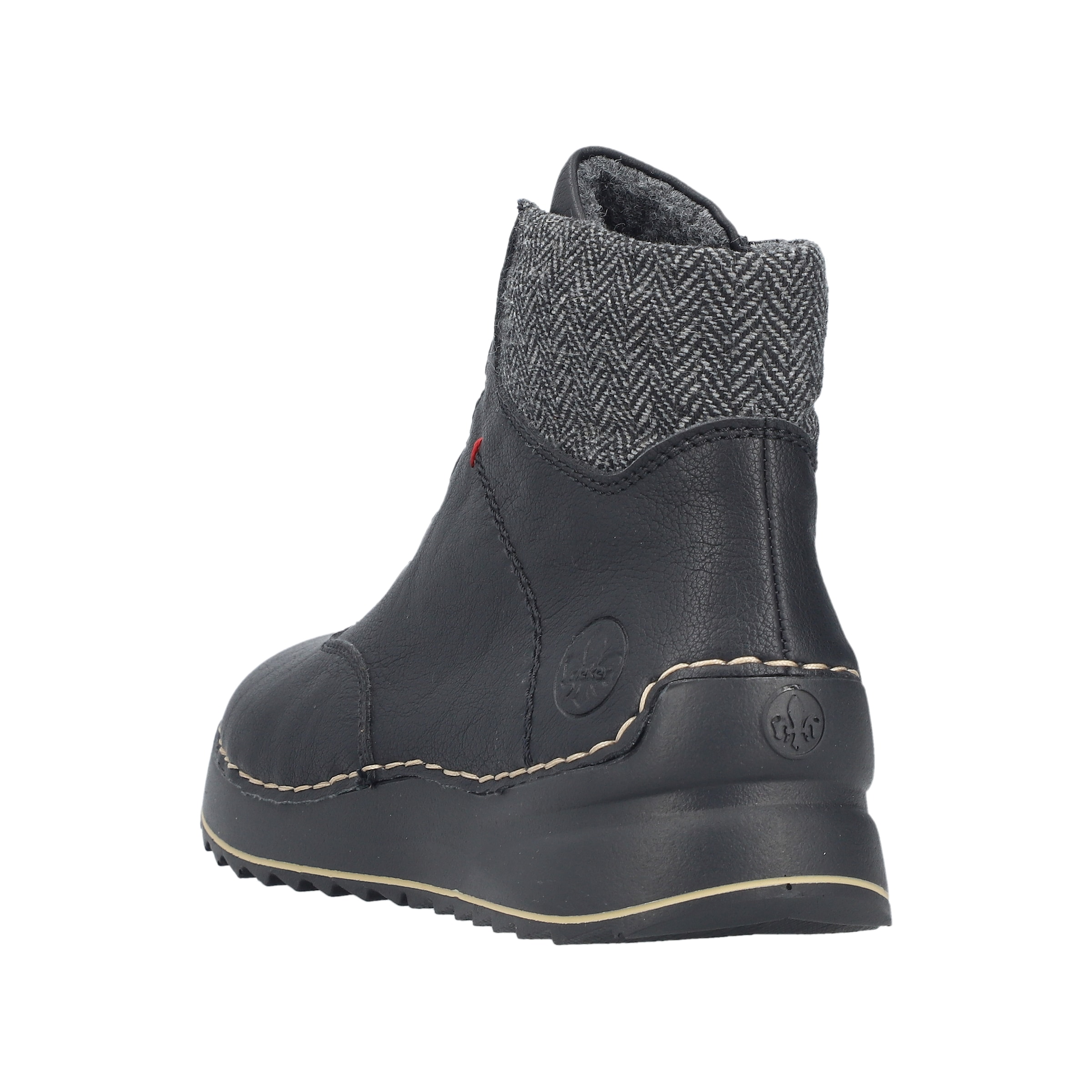Rieker Schnürboots  Stiefelette, Plateauboots mit Profilsohle