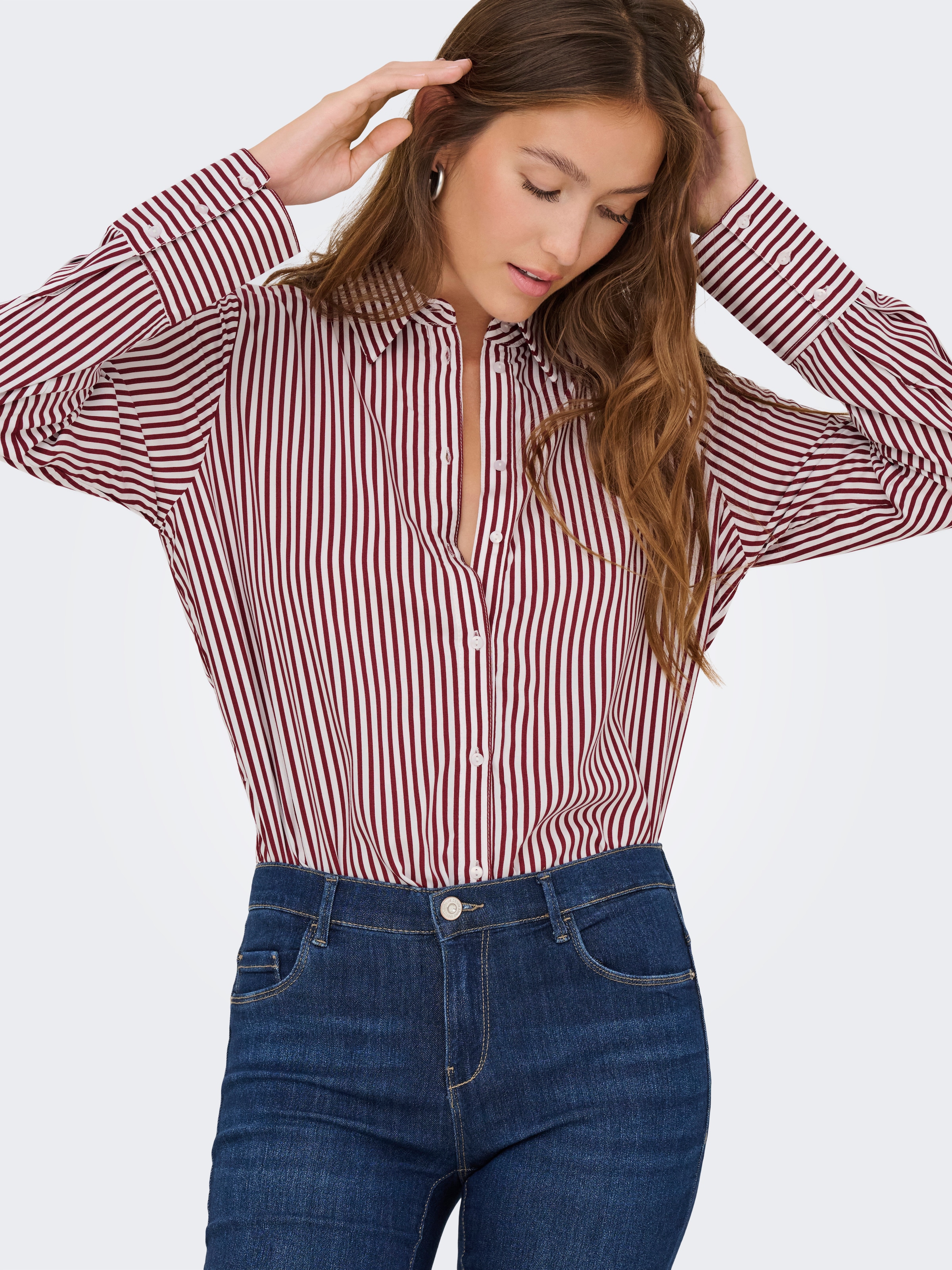 ONLY Hemdbluse »ONLBERIT LIFE L/S SHIRT WVN«